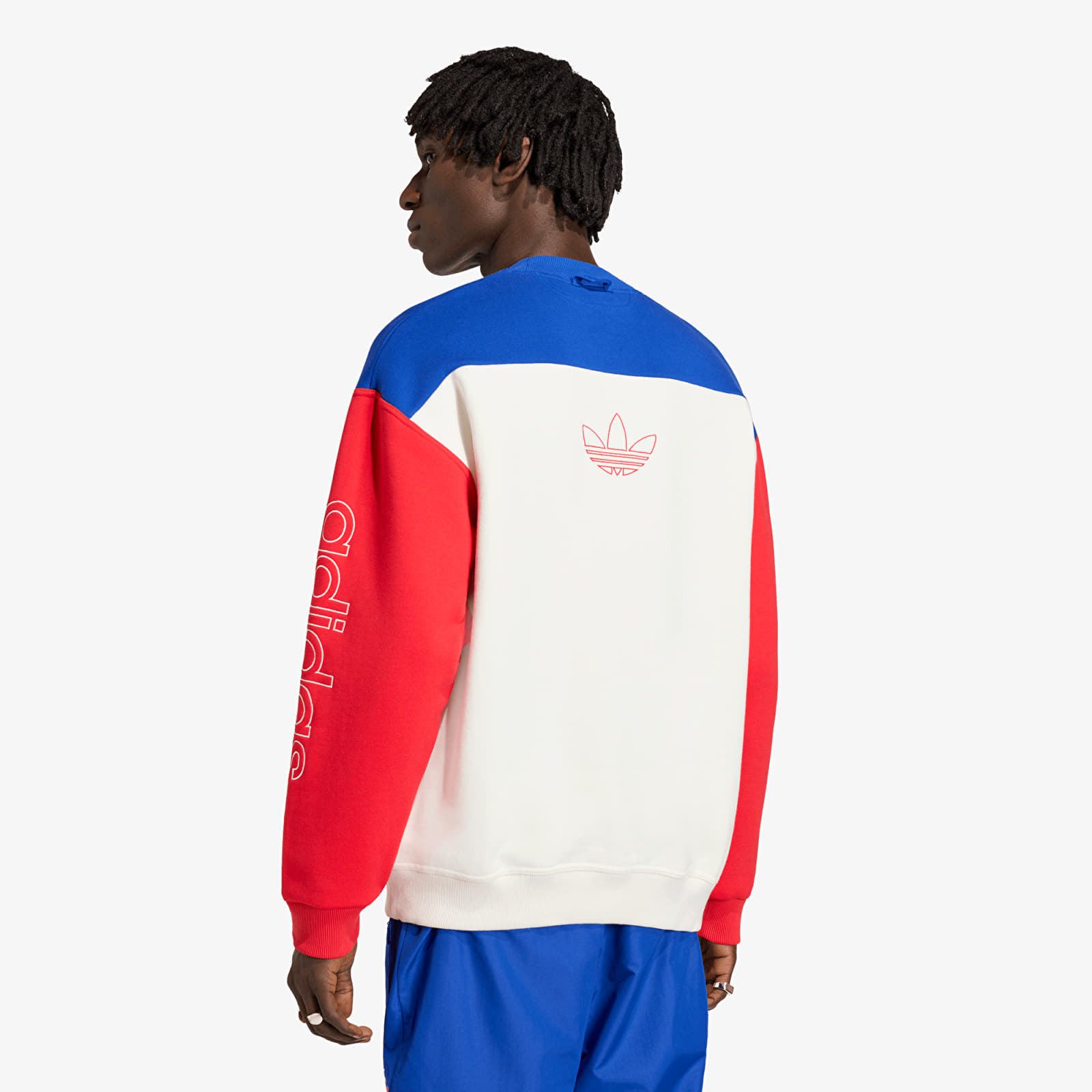 Mikiny adidas Graphic Sweatshirt Team Royal Blue/ Cloud White