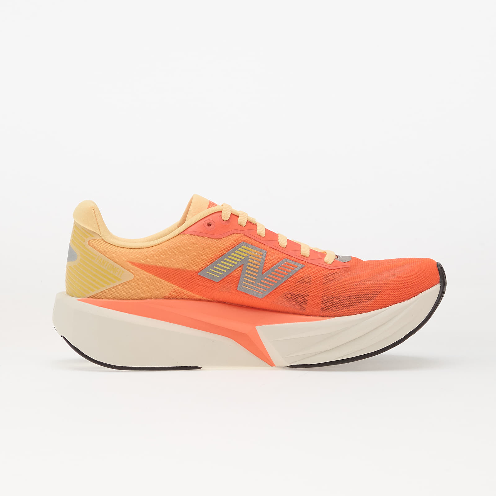Ženski čevlji New Balance FuelCell Rebel v5 Tangerine Heat/ Silver Metallic
