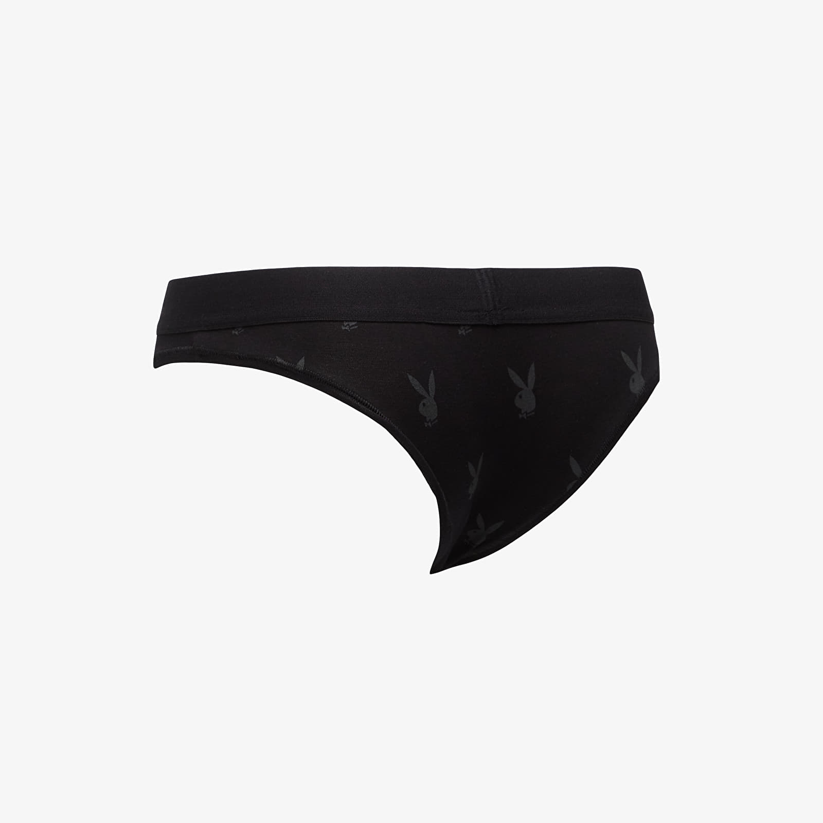 Panties Playboy x FTSHP Underwear Womans Brief 3 Pack Black