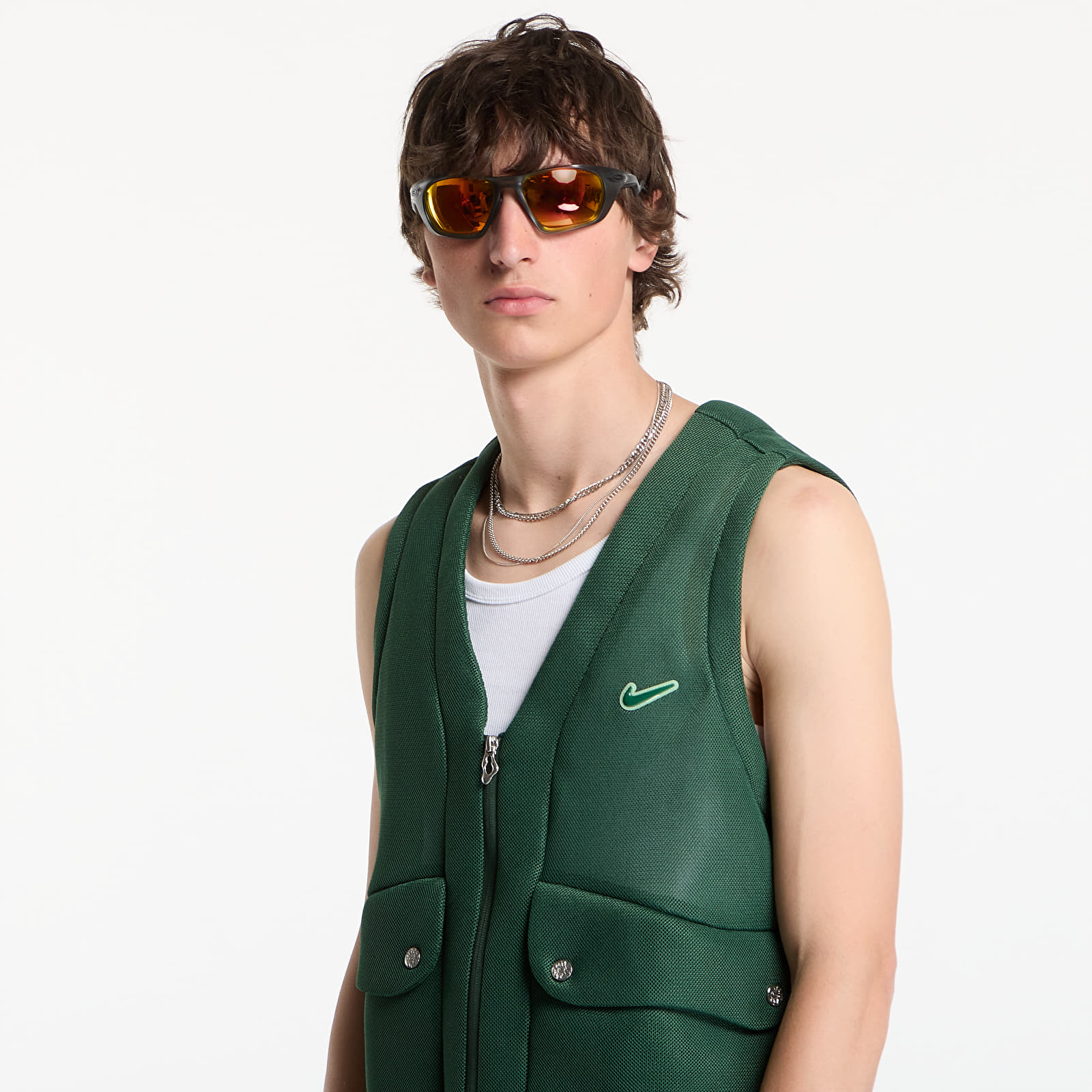 Veste Nike Project F.R.O.G. Men's Bubble Pod Vest Fir/ Barely Volt/ Fir