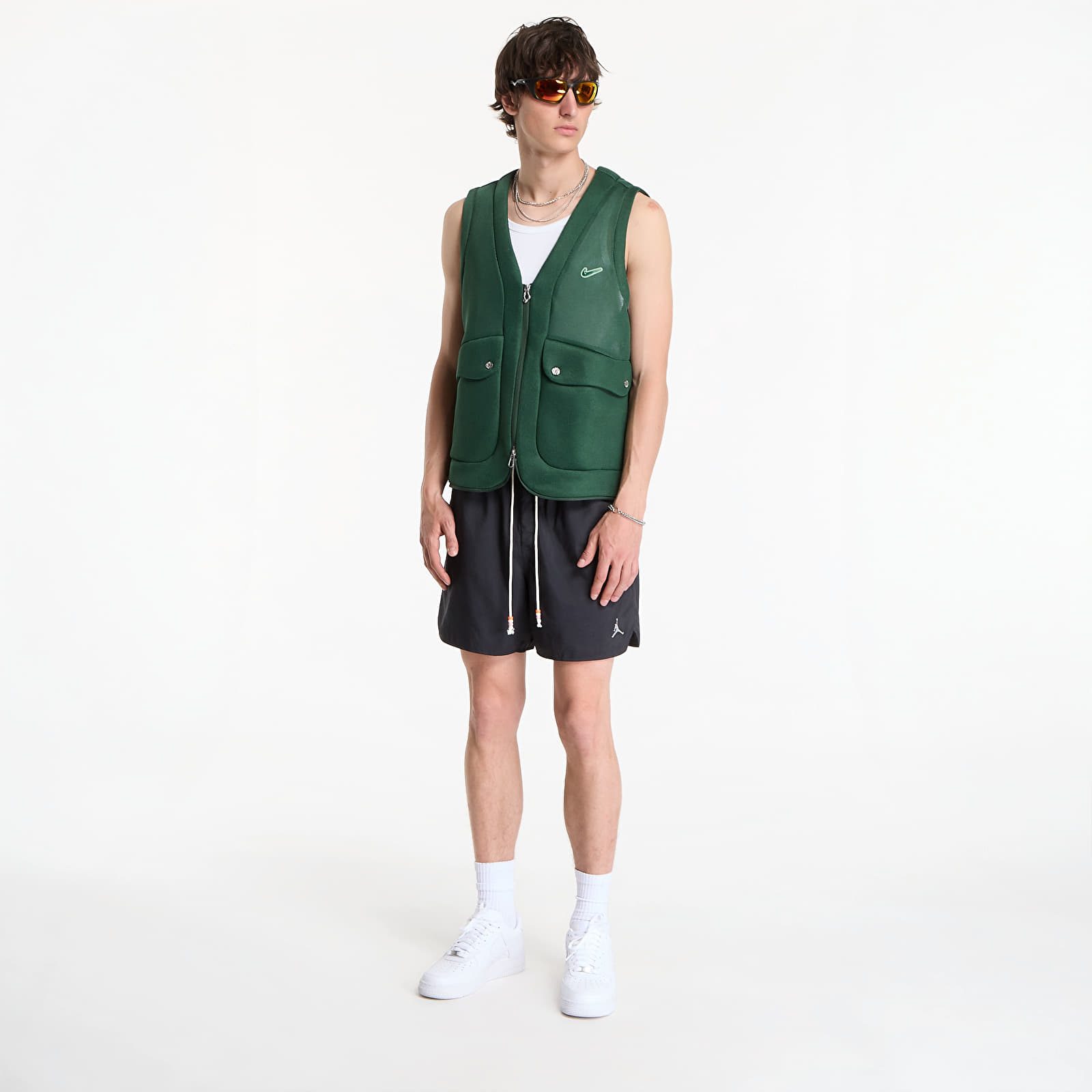 Veste Nike Project F.R.O.G. Men's Bubble Pod Vest Fir/ Barely Volt/ Fir