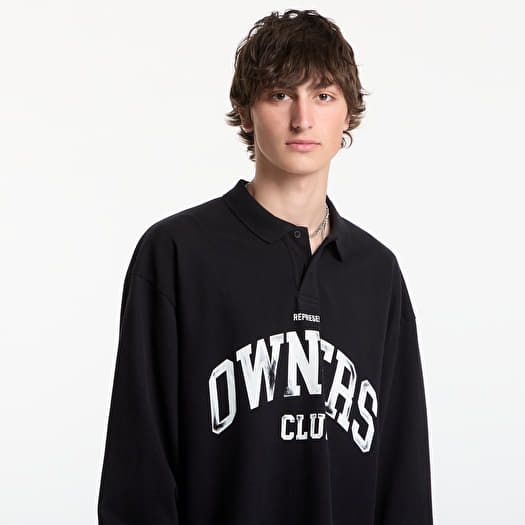 T-shirts REPRESENT Owners Rugby Top UNISEX Jet Black (OCM100048-01