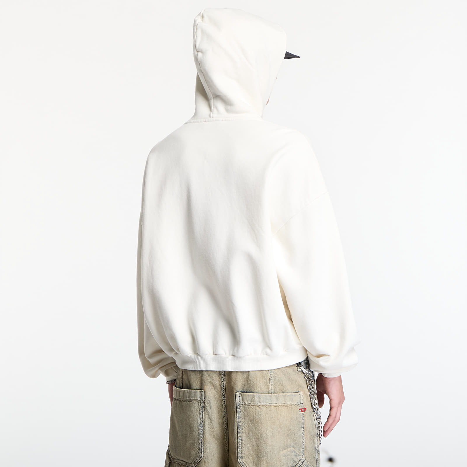 Hettegensere og sweatshirts REPRESENT Owners Zip Through Hoodie UNISEX Chalk