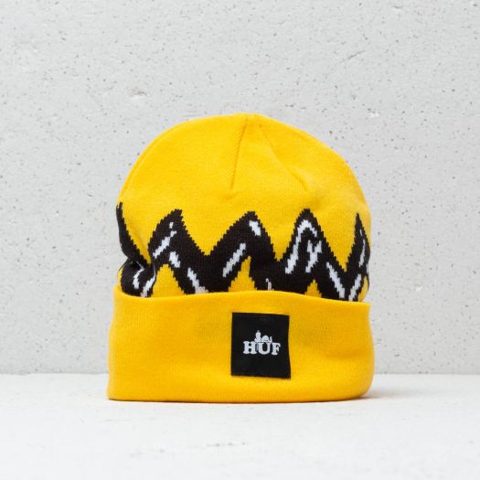 Hats HUF x Peanuts Charlie Brown Beanie Yellow Footshop