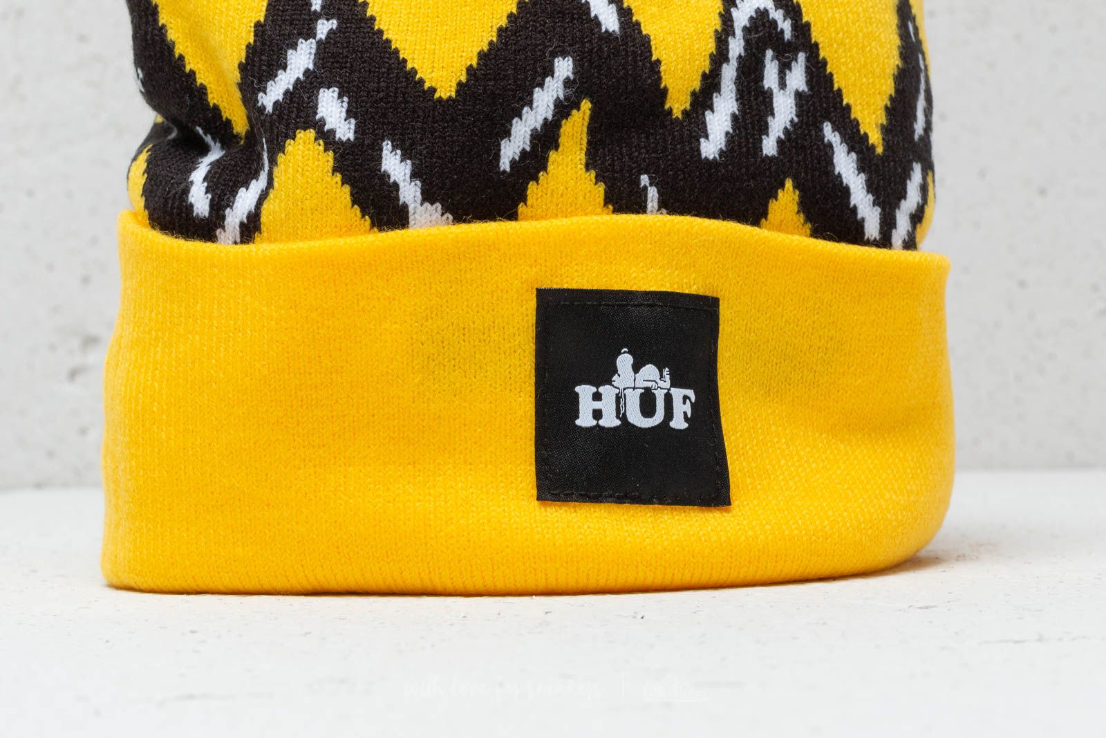 Hats HUF x Peanuts Charlie Brown Beanie Yellow Footshop