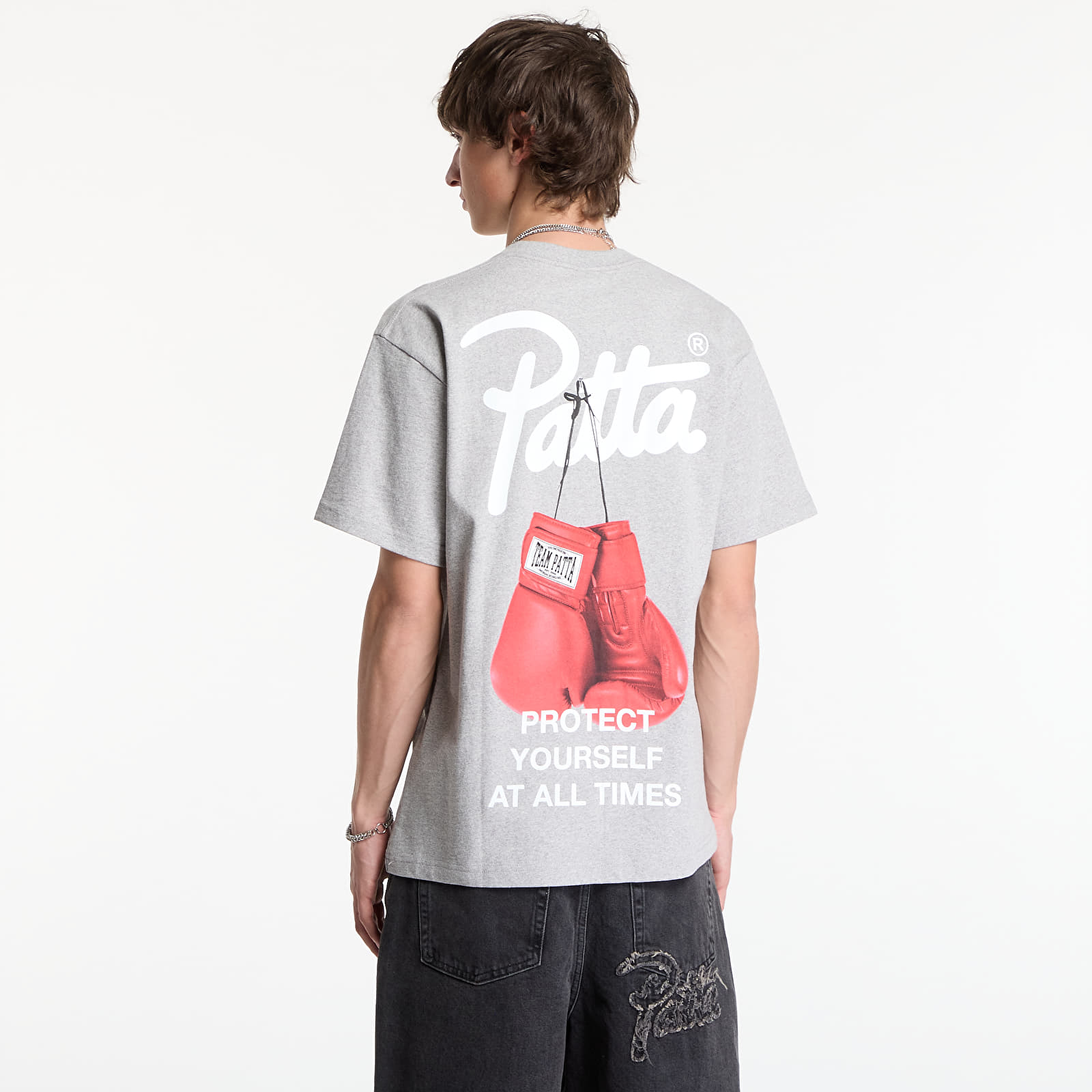 Majice i košulje Patta Protect Yourself T-Shirt UNISEX Melange Grey