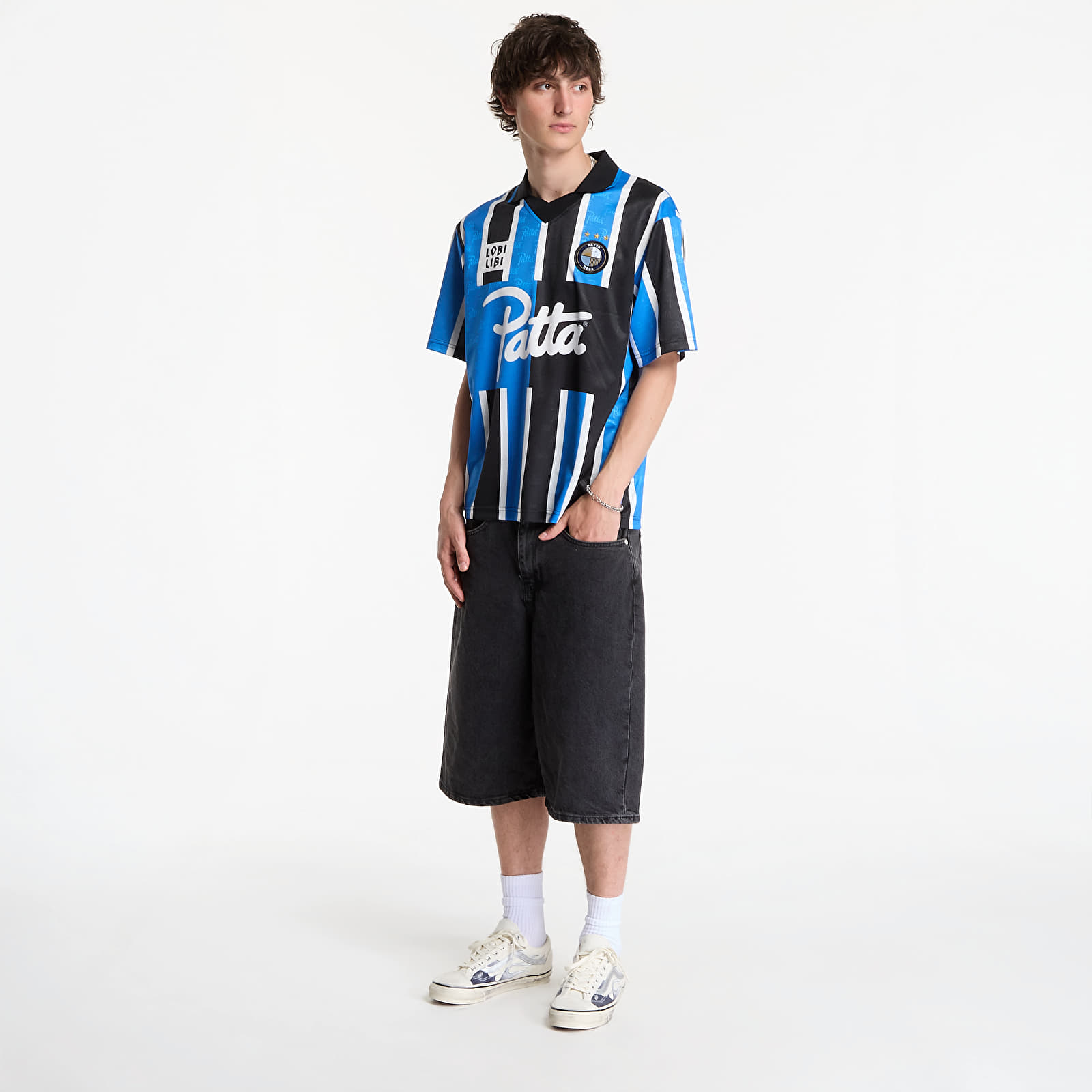 Фланелки Patta Stripe Football Jersey UNISEX French Blue
