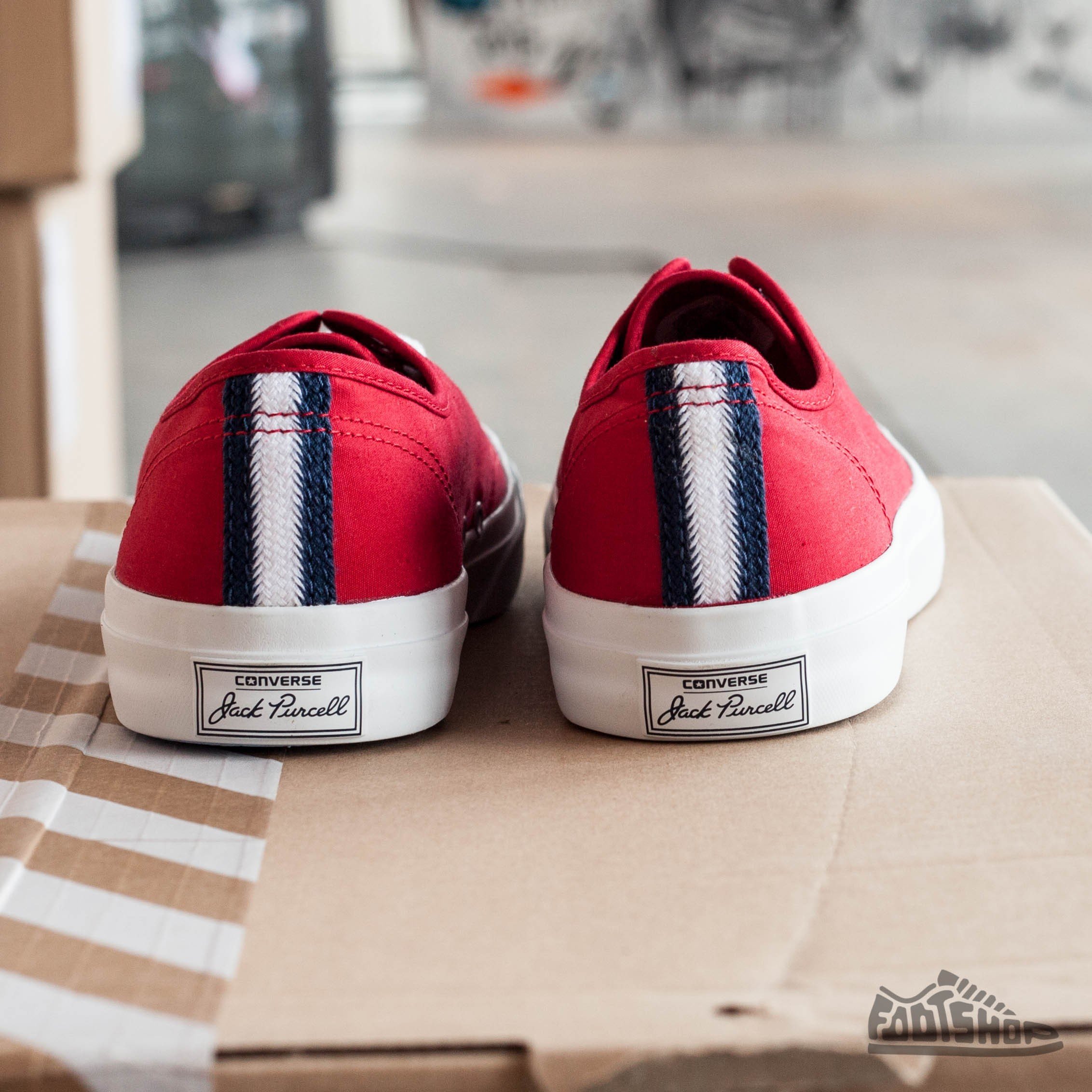 Men s shoes Converse Jack Purcell Jack Ox Days Red White Footshop