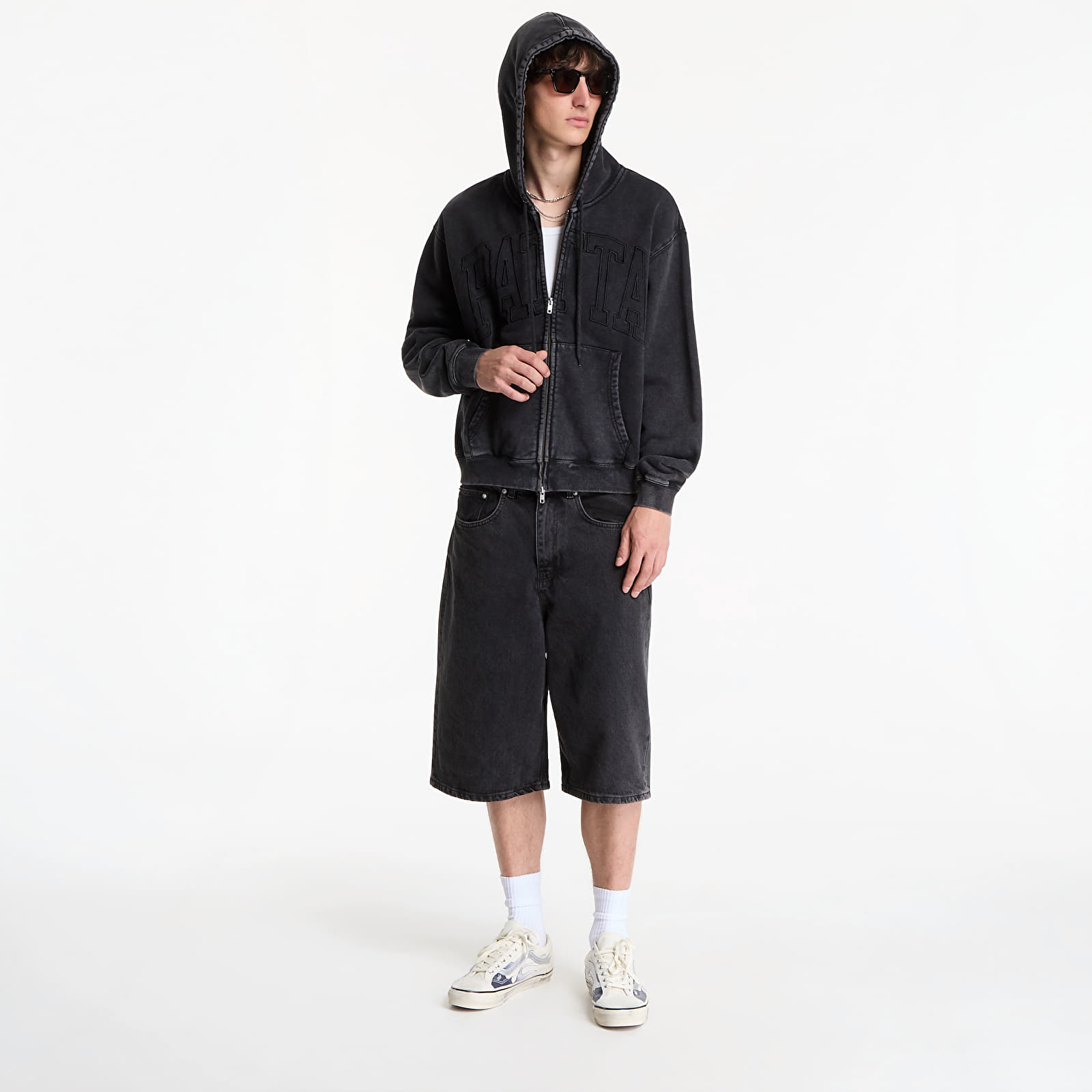 Hettegensere og sweatshirts Patta Loopback Logo Zip Hooded Sweater UNISEX Moonless Night