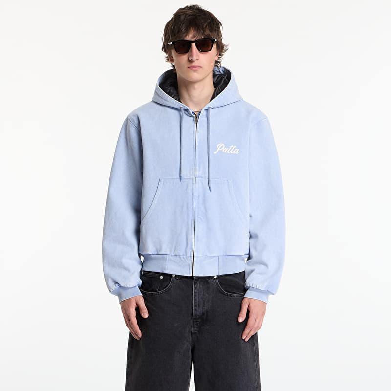 Veste Patta Peace Canvas Hooded Jacket UNISEX Light Blue Denim