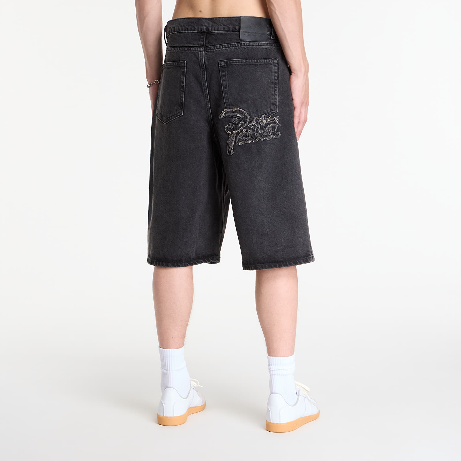 Pantaloni scurți Patta Whiskers Denim Shorts (Black) Black Denim
