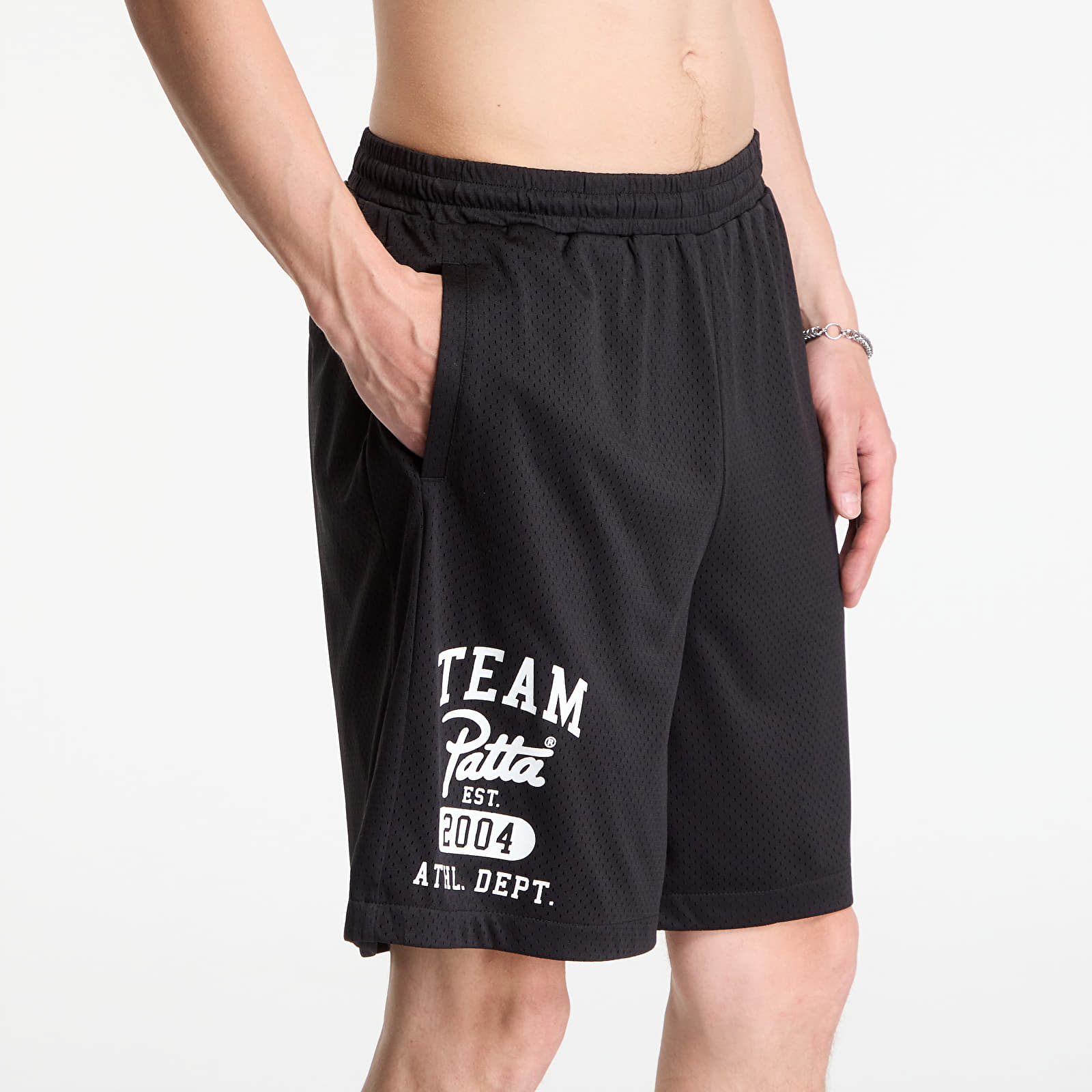 Pantaloni scurți Patta Athletic Mesh Shorts Black