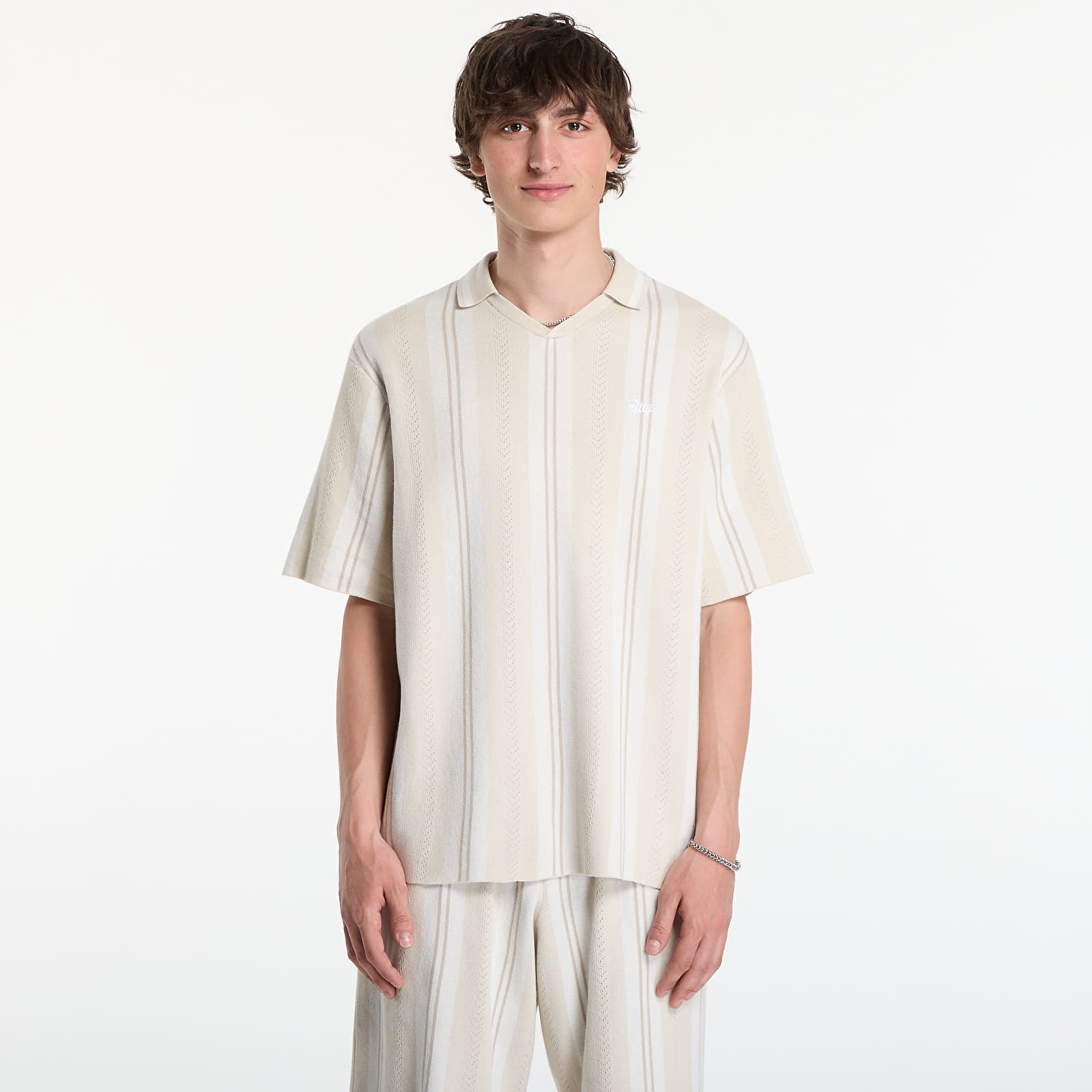 T-särgid Patta Knitted Football Shirt UNISEX Oatmeal
