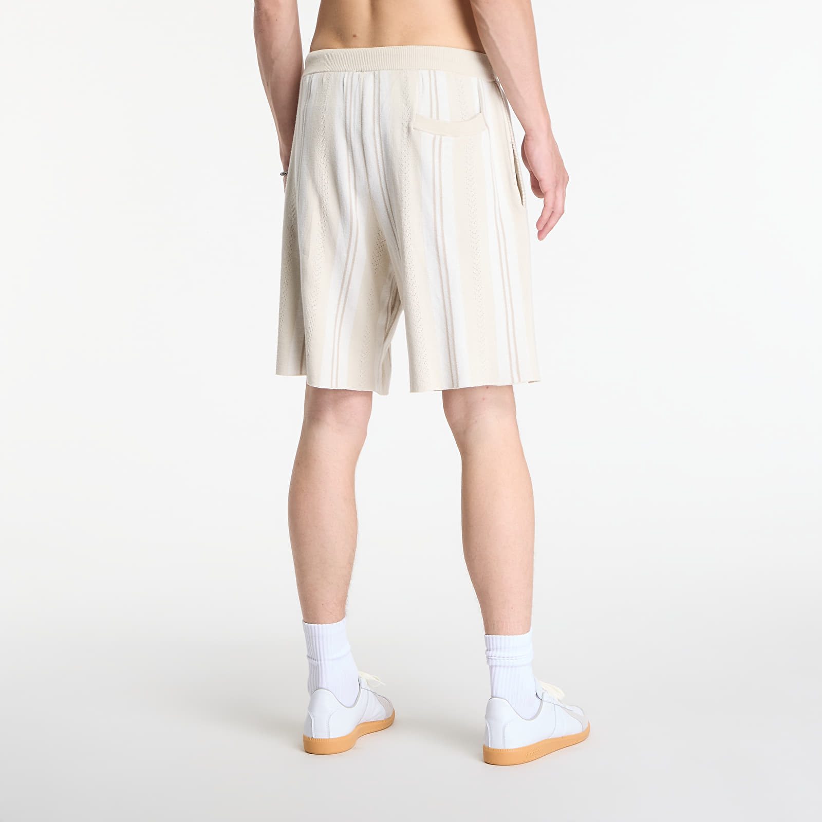 Šortai Patta Knitted Football Shorts Oatmeal