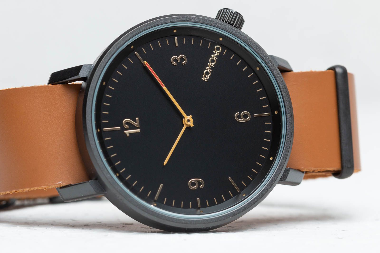 Watches Komono The Magnus II Watch Black Cognac Footshop