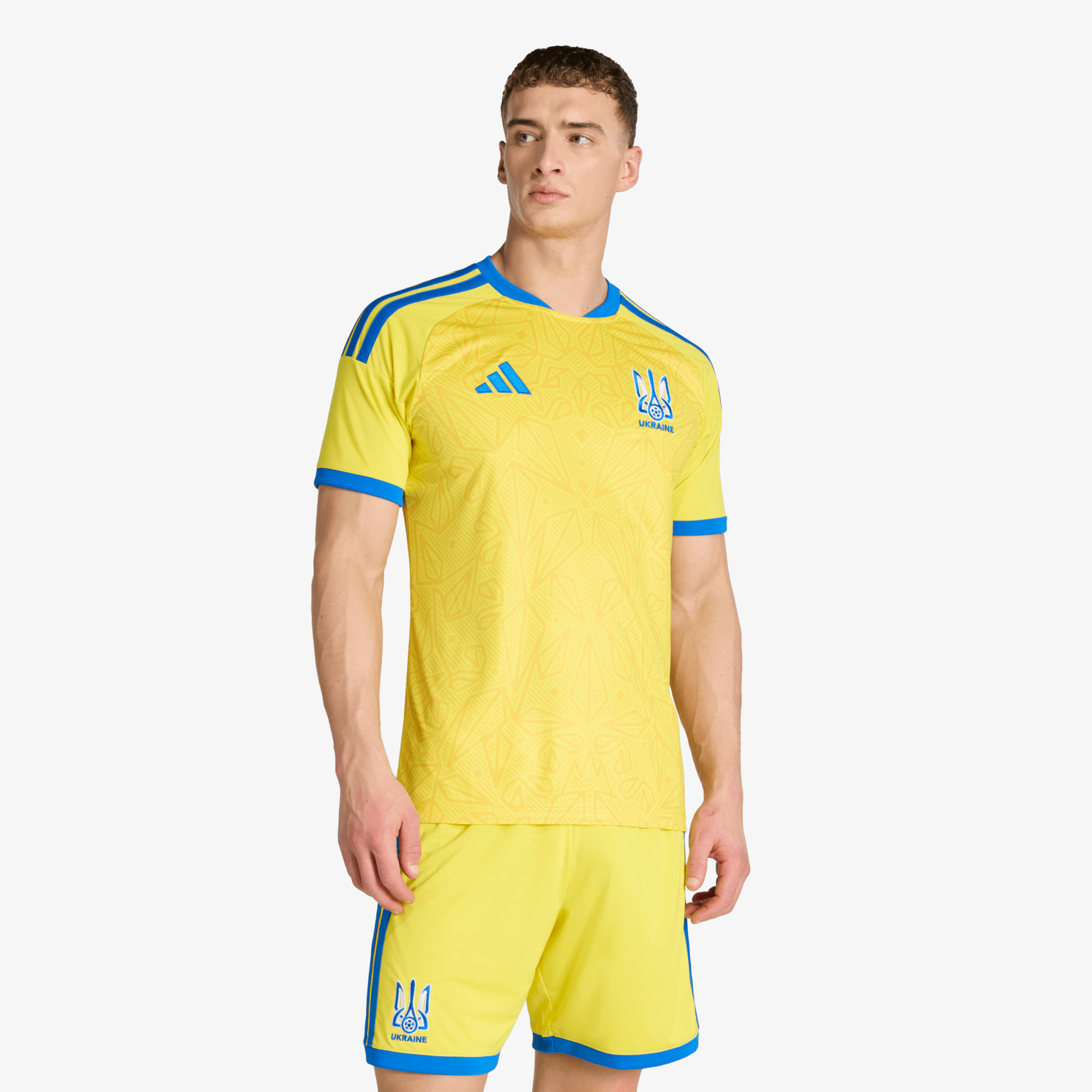 Maglia adida Ukraine 26 Home Jerey Bright Yellow