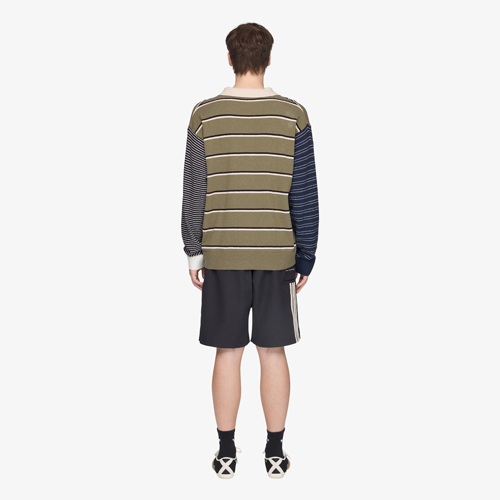 Polo trička adidas x Song For The Mute 007 Long Sleeve Long-Sleeve Top UNISEX Olive Strata/ Alumina/ Black