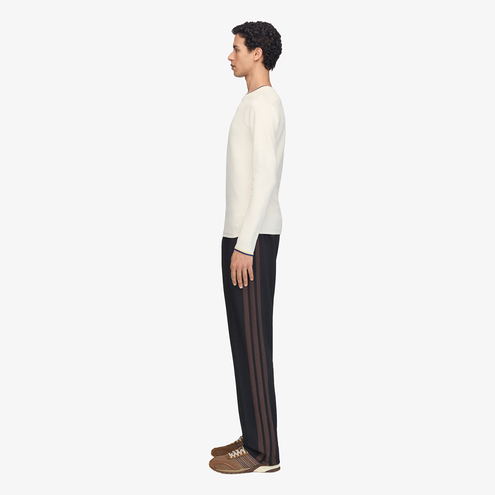 T-skjorter adidas Wales Bonner Y3 Knit Base Long-Sleeve Top Cream White
