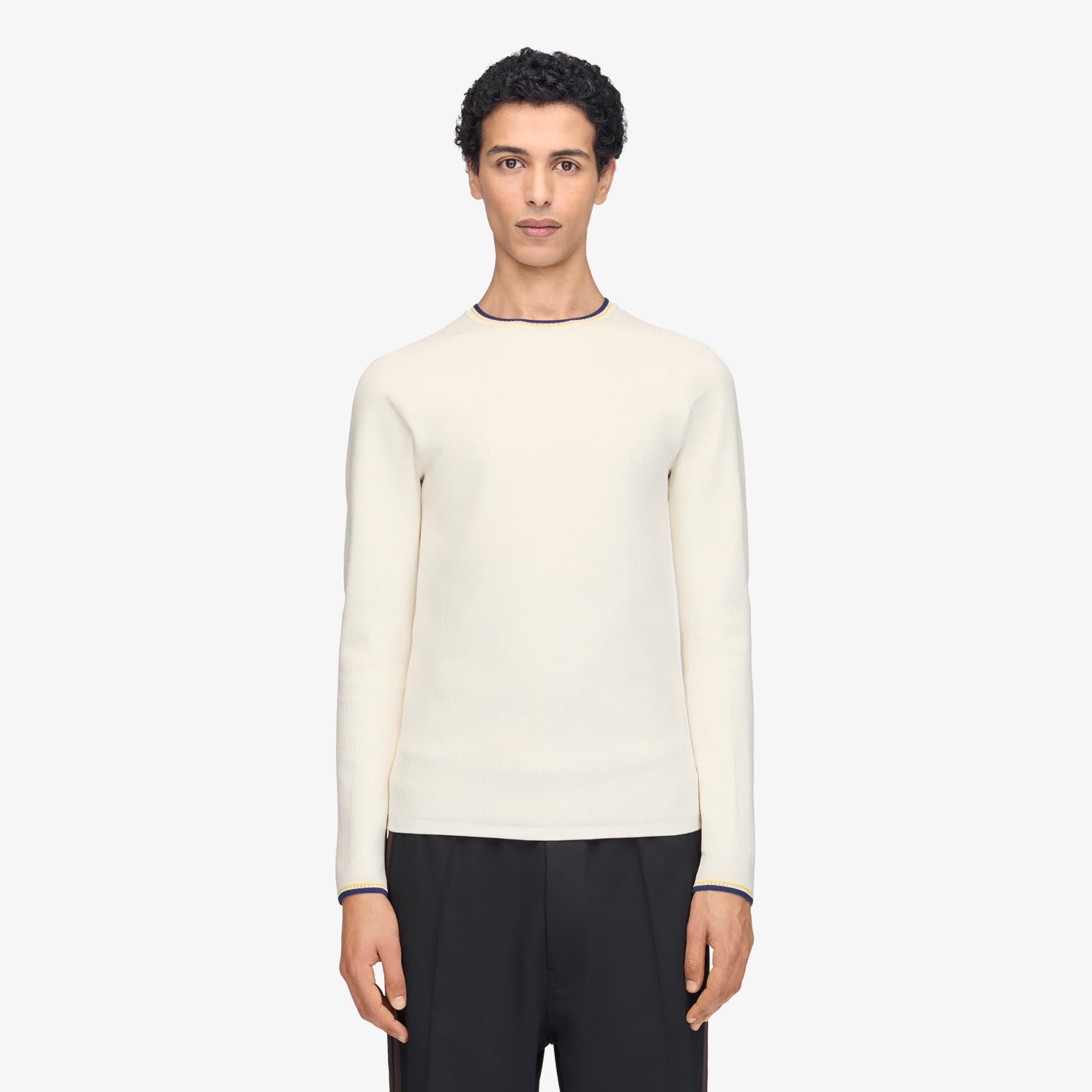 Maglietta adida Wale Bonner Y3 Knit Bae Long-leeve Top Cream White