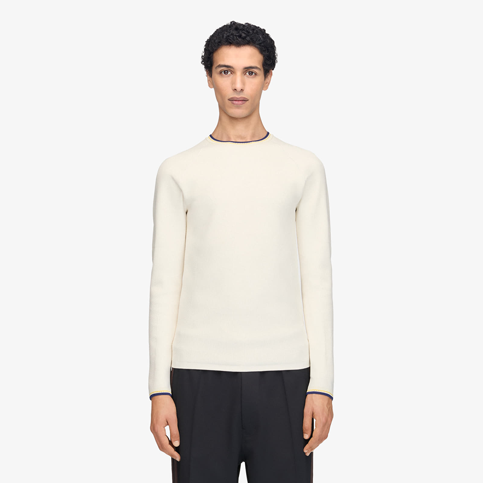 T-skjorter adidas Wales Bonner Y3 Knit Base Long-Sleeve Top Cream White
