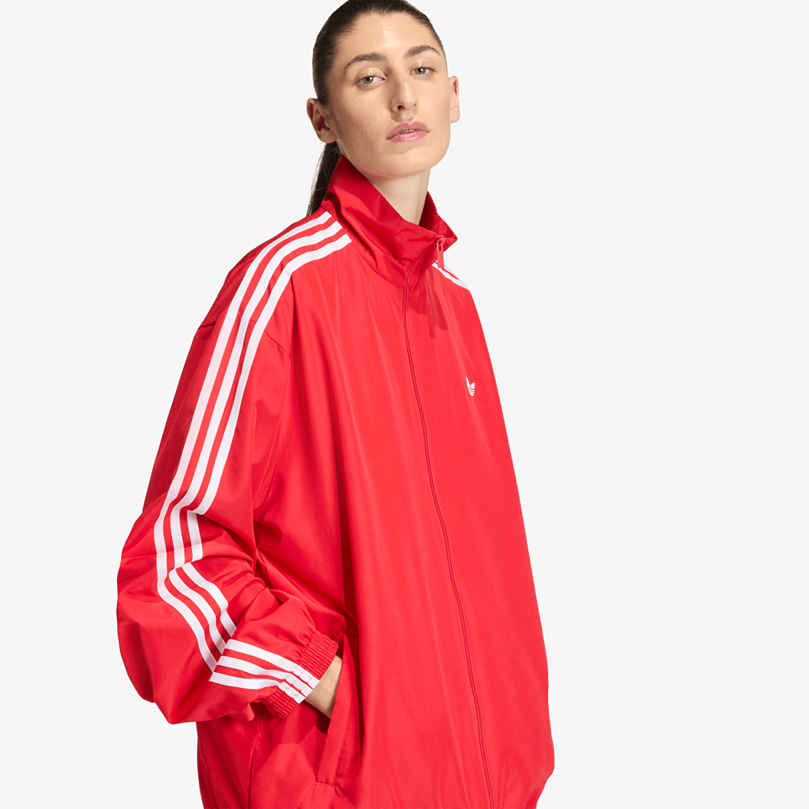 Sweats à capuche femme adidas Firebird Adilenium Track Top Better Scarlet/ Black