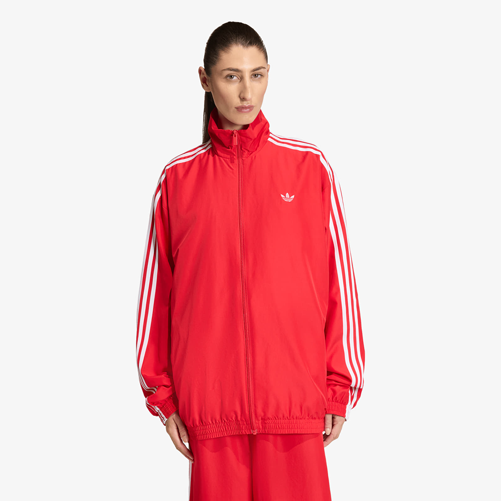 Sweats à capuche femme adidas Firebird Adilenium Track Top Better Scarlet/ Black