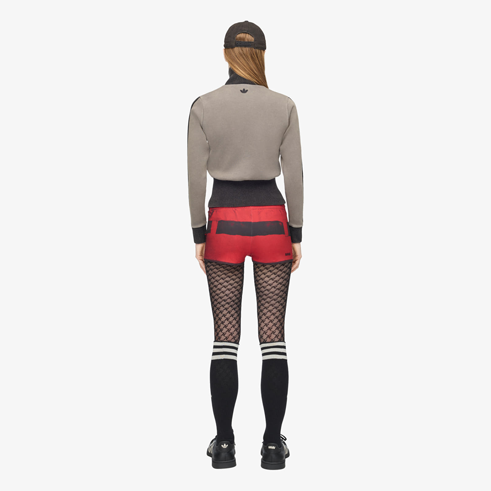 Kraťasy adidas Av Print Shorts Better Scarlet/ Grey Four