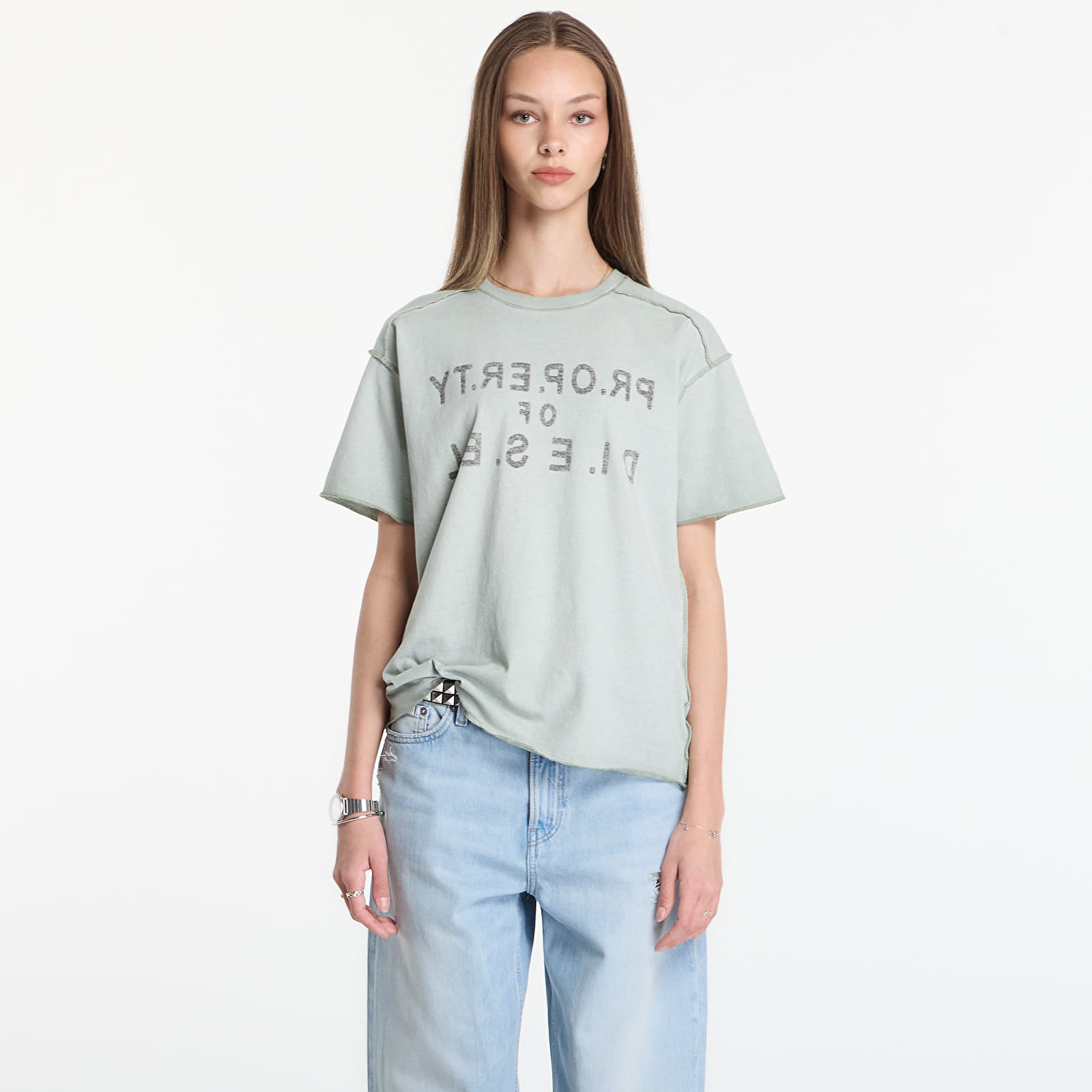 Majice T-shirt Diesel T-Ily T-Shirt Storm Grey
