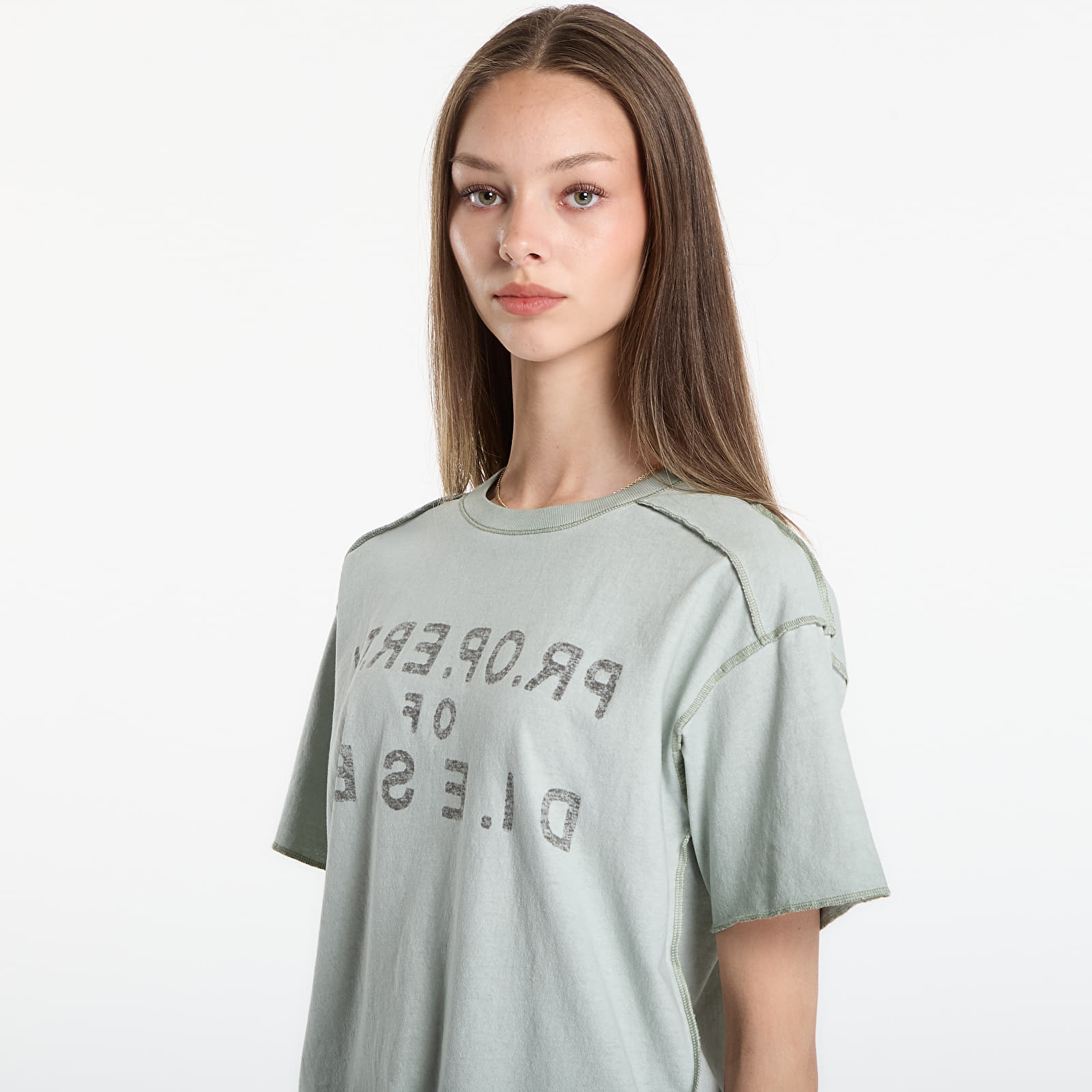 Majice T-shirt Diesel T-Ily T-Shirt Storm Grey