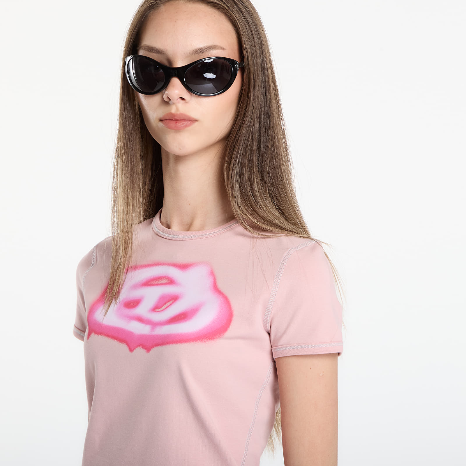 Majice T-shirt Diesel T-Uncuties-Long-S3 T-Shirt Pale Mauve