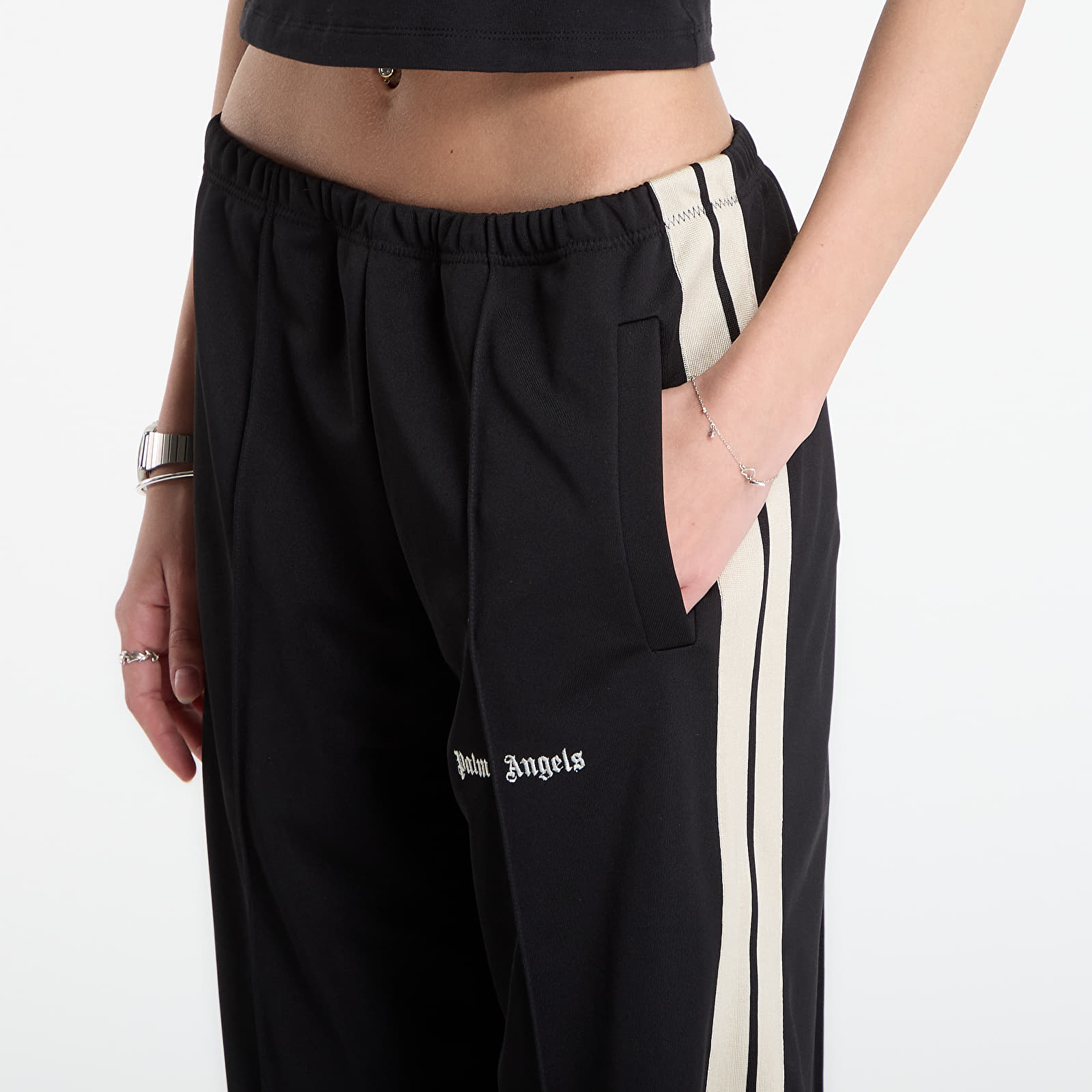 Chandal Palm Angels Classic Logo Track Loose Pants Black/ Off White