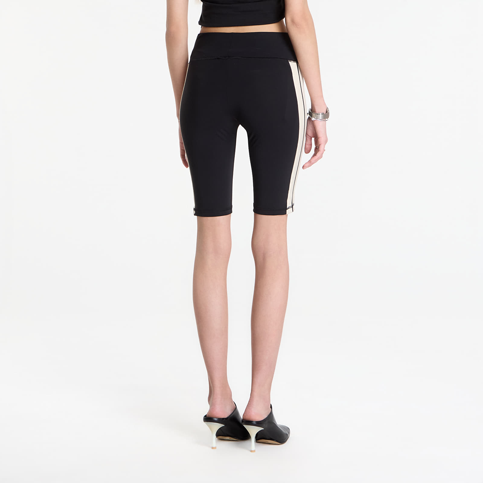 Šorti Palm Angels Classic Logo Track Cyclist Black/ Off White