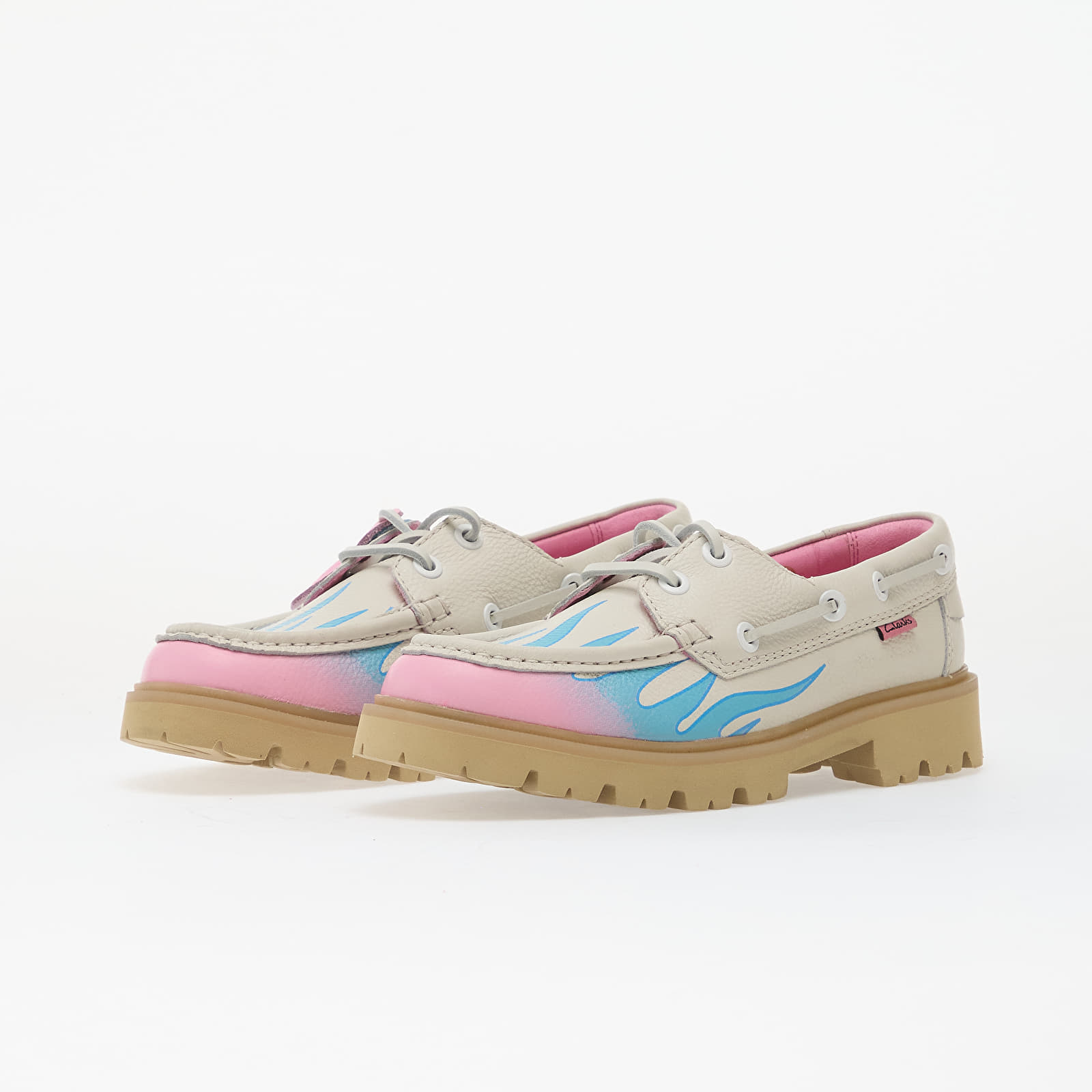 Chaussures et baskets homme Clarks Originals x Bisous Cleyhill Fire White