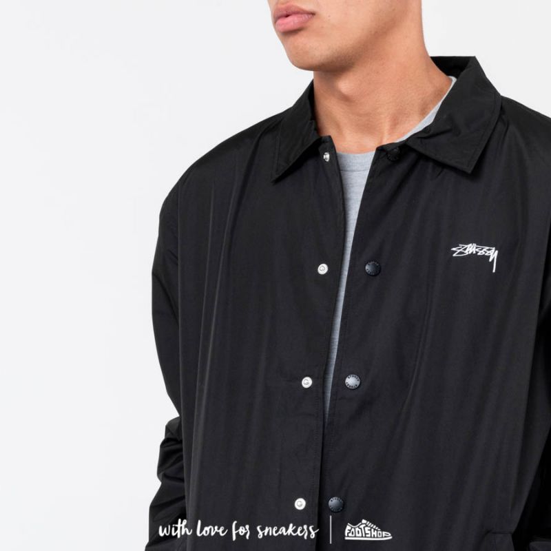 GWセール‼️】STUSSY CRUIZE COACH JACKET ブラック Stussy Cruize