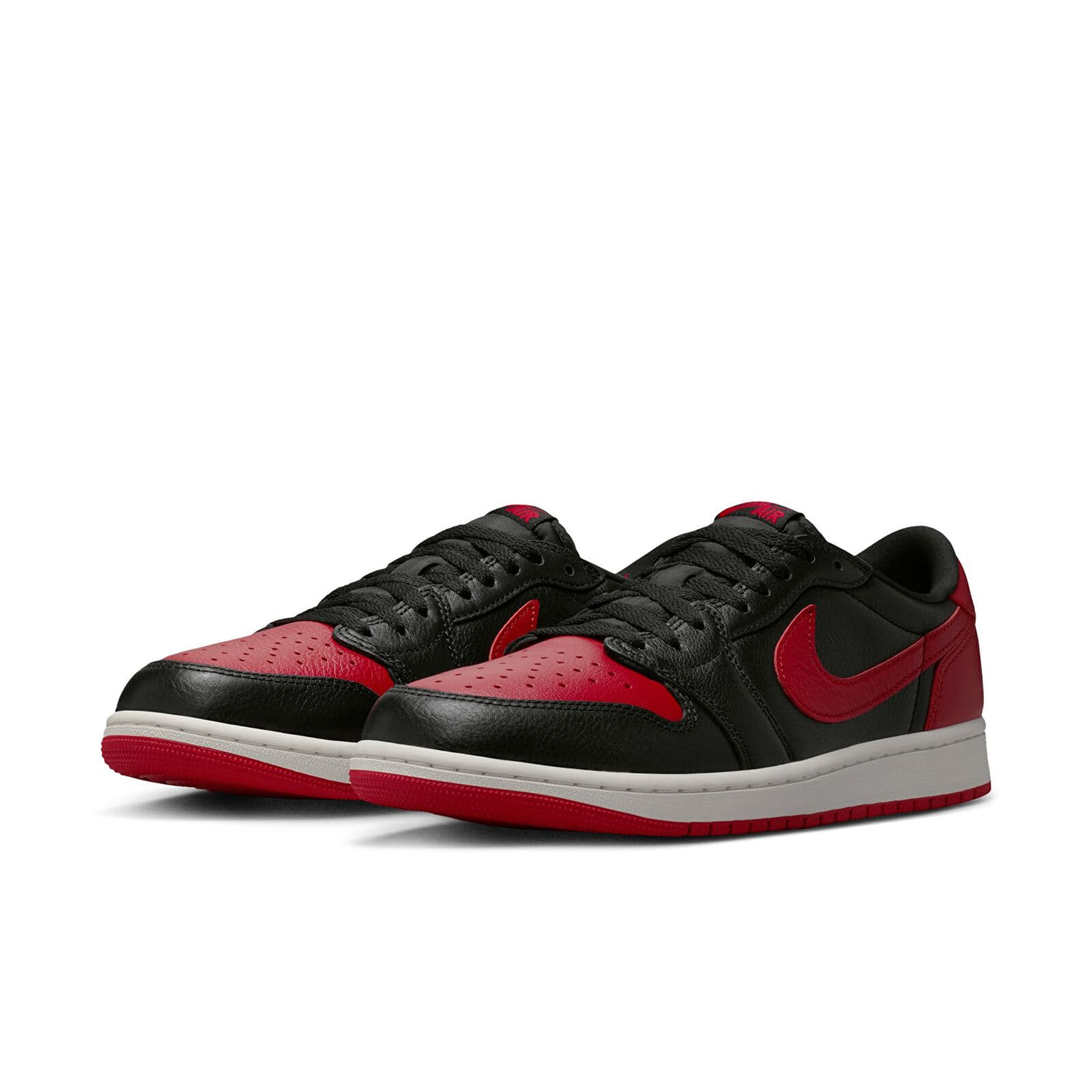 Herresko Air Jordan 1 Low OG "Banned" Black/ Black-Varsity Red-Summit White