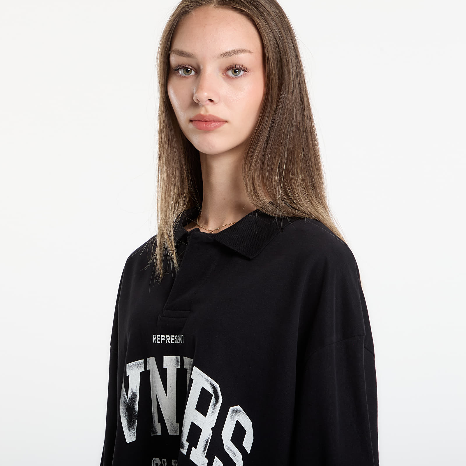 T-Shirts REPRESENT Owners Rugby Top UNISEX Jet Black