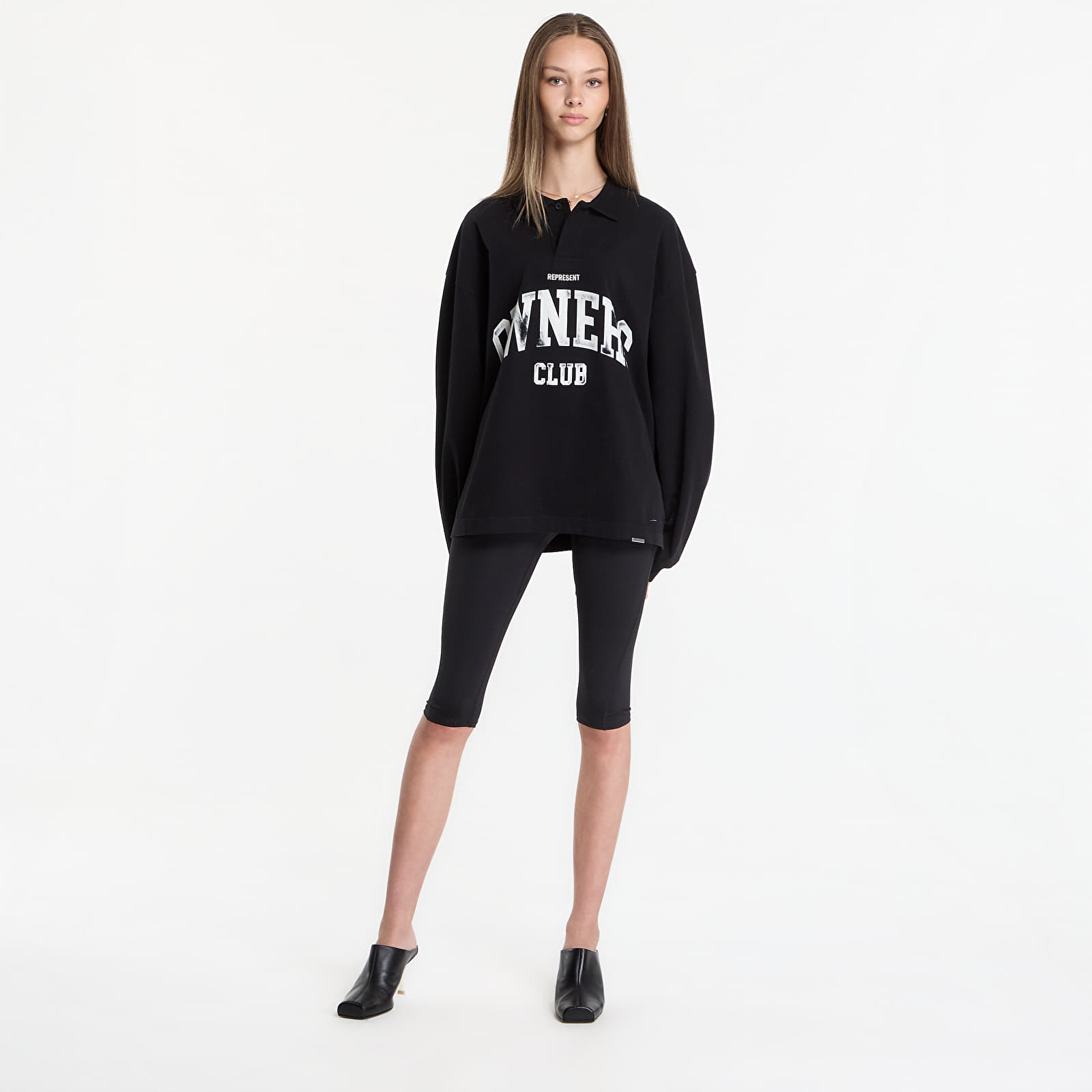 T-Shirts REPRESENT Owners Rugby Top UNISEX Jet Black