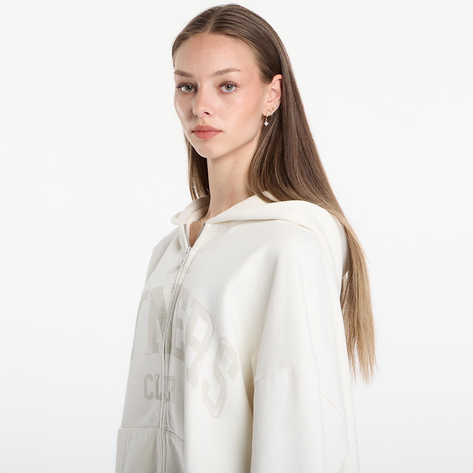 Hoodies and sweatshirts  REPRESENT Owners Zip Through Hoodie UNISEX Chalk