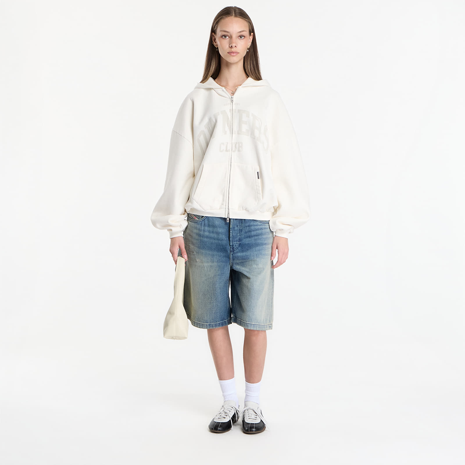 Hoodies and sweatshirts  REPRESENT Owners Zip Through Hoodie UNISEX Chalk