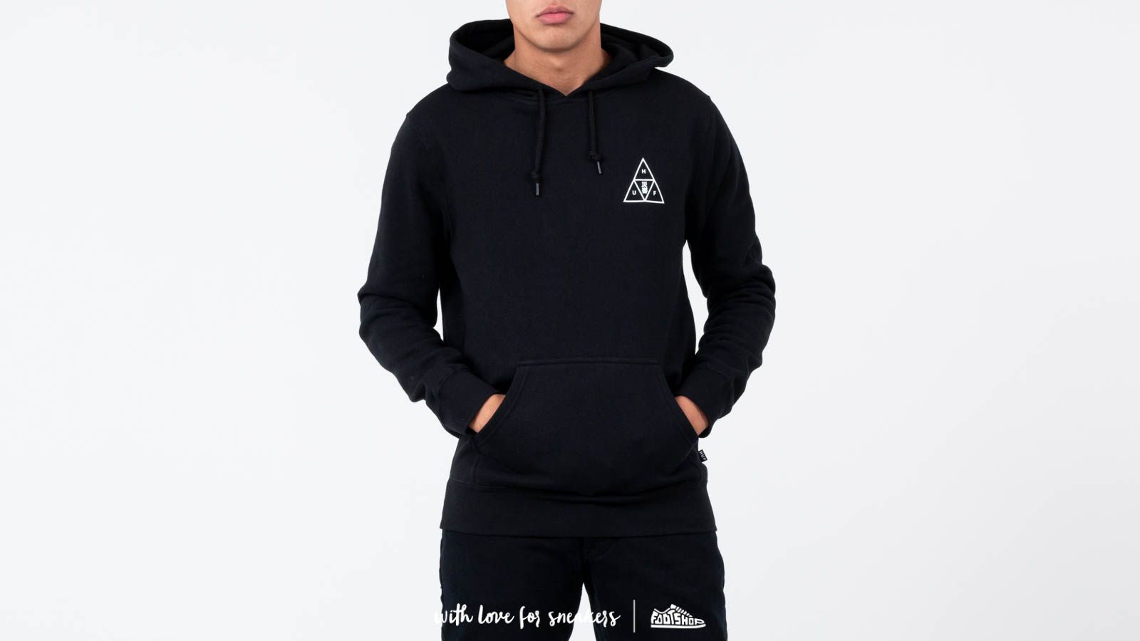 Hoodies and sweatshirts HUF Memorial Triangle Pullover Hoodie Black Footshop