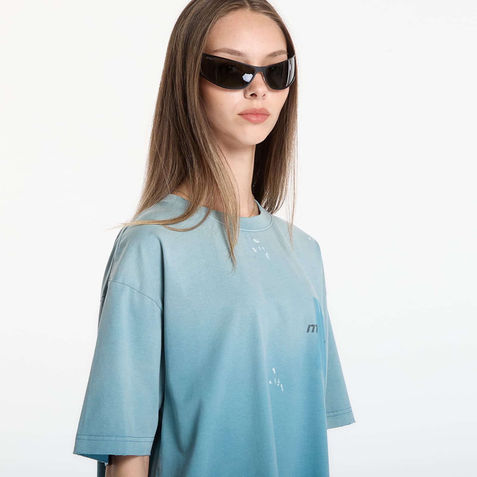 T-shirts MISBHV Hand Writing Teal T-Shirt UNISEX Navy