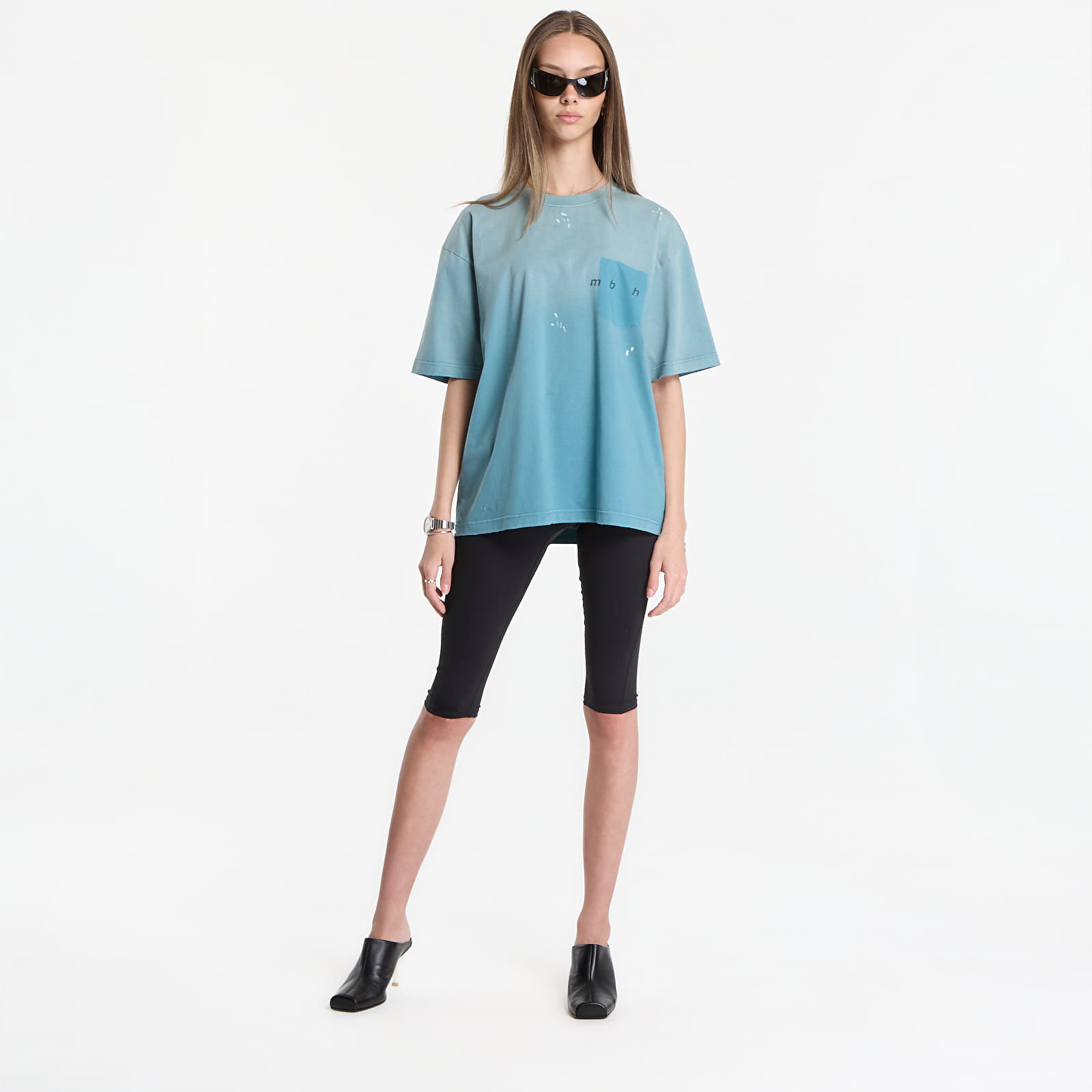 T-shirts MISBHV Hand Writing Teal T-Shirt UNISEX Navy
