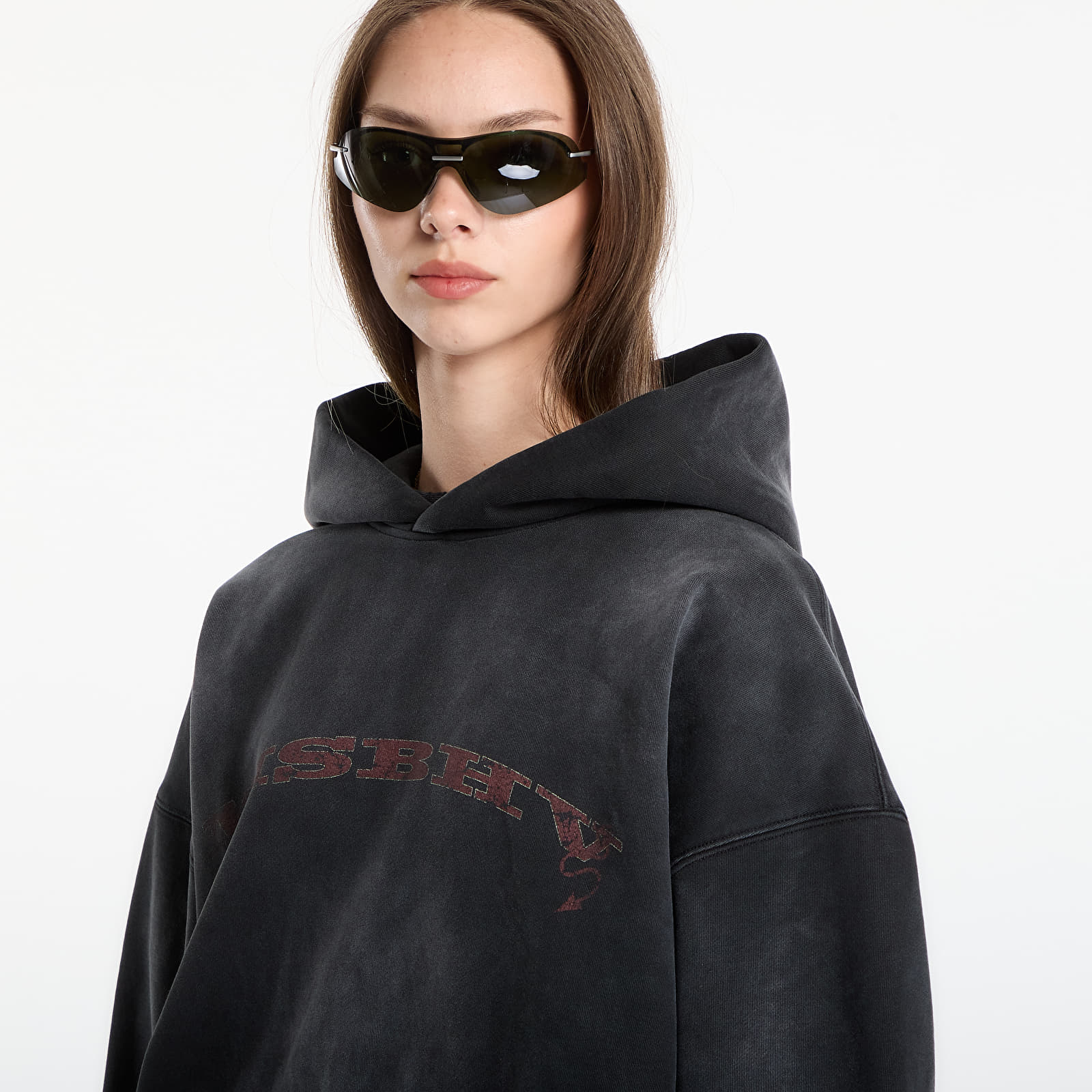 Džemperiai su gobtuvais ir džemperiai MISBHV Devil Misbhv Inflated Hoodie UNISEX Washed Grey