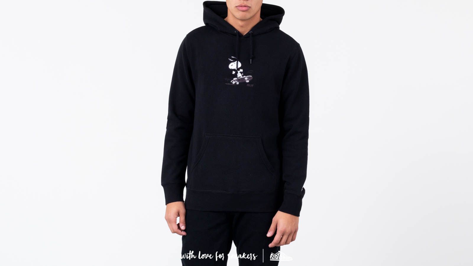 Hoodies and sweatshirts HUF x Peanuts Snoopy Skate Hoodie Black Footshop