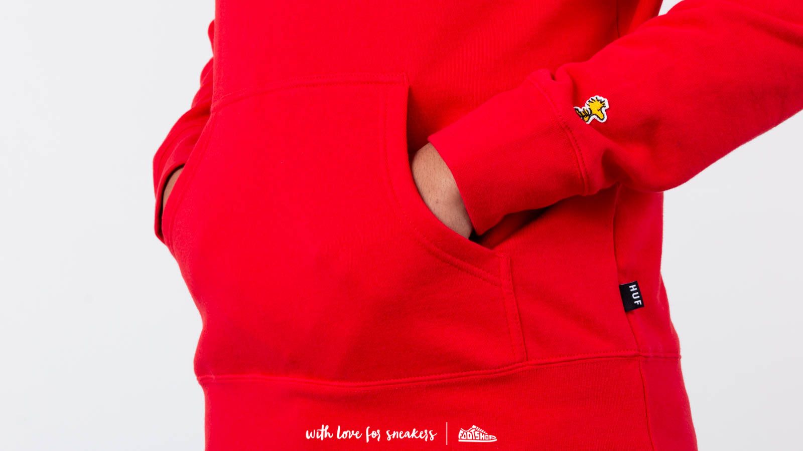Red huf hoodie store