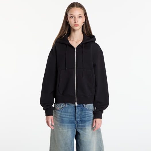 Sweatshirt Patta Embro Classic Zip Up Hooded Sweater UNISEX Black