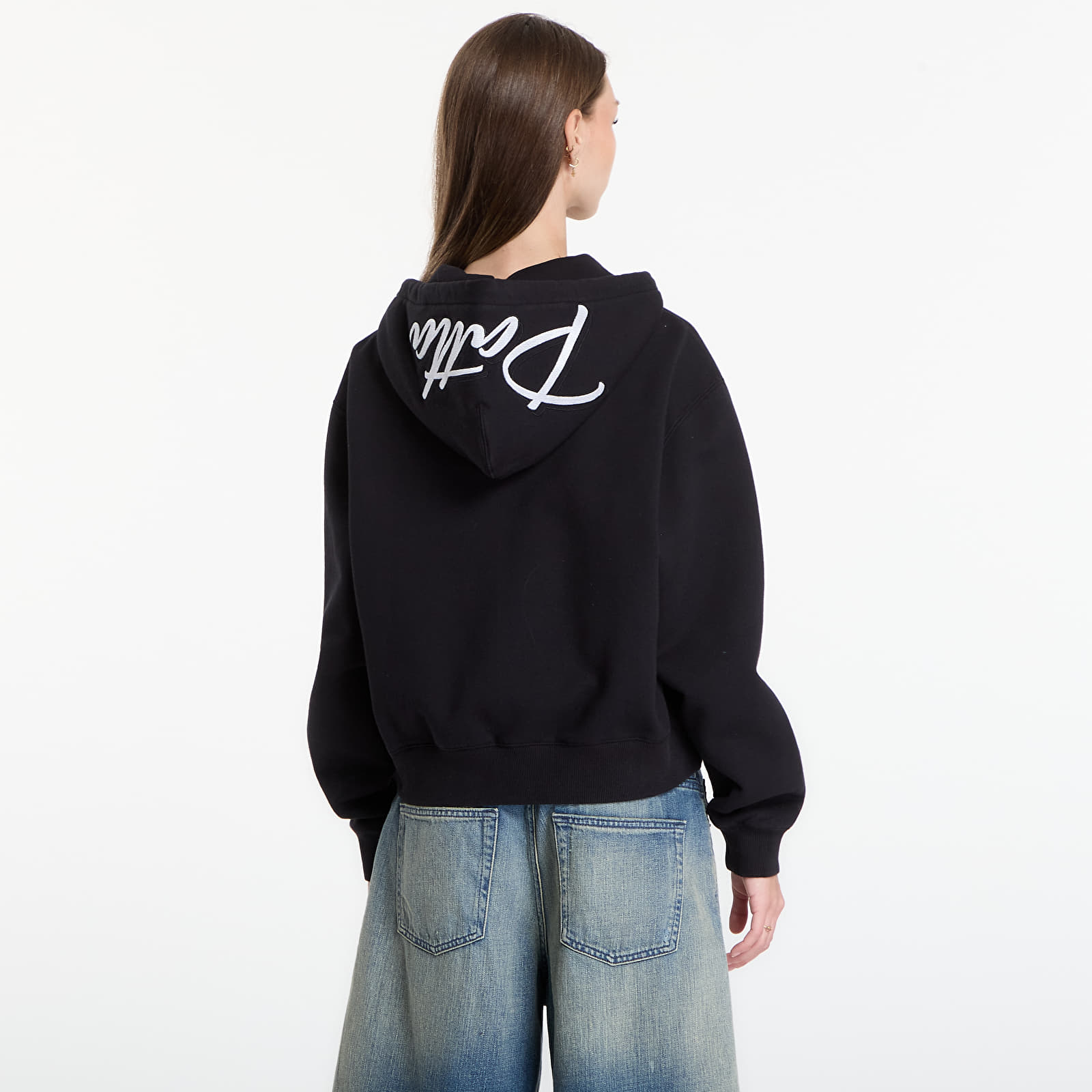 Kapuutsikud ja kampsunid Patta Embro Classic Zip Up Hooded Sweater UNISEX Black
