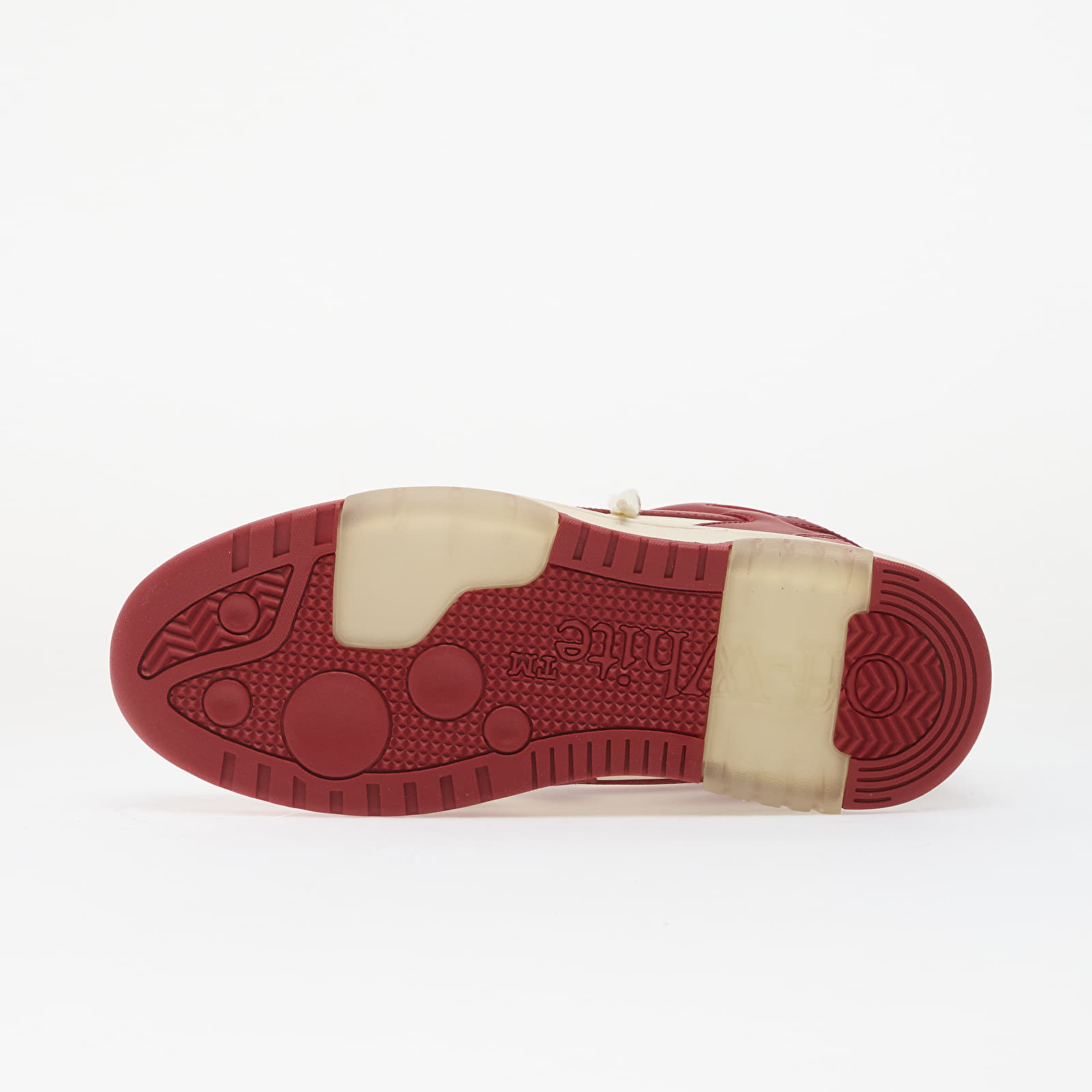 Мужская обувь Off-White M-Out Of Office Calf Lea-002 Off White - Coral Red