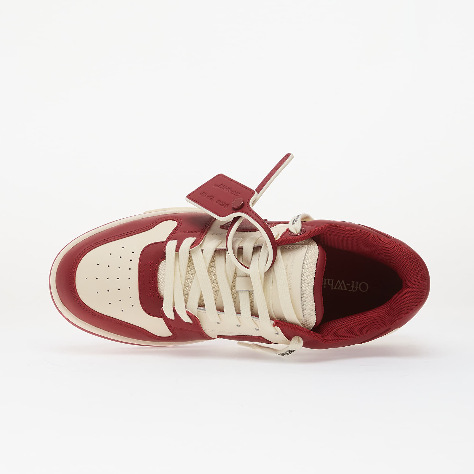 Мужская обувь Off-White M-Out Of Office Calf Lea-002 Off White - Coral Red