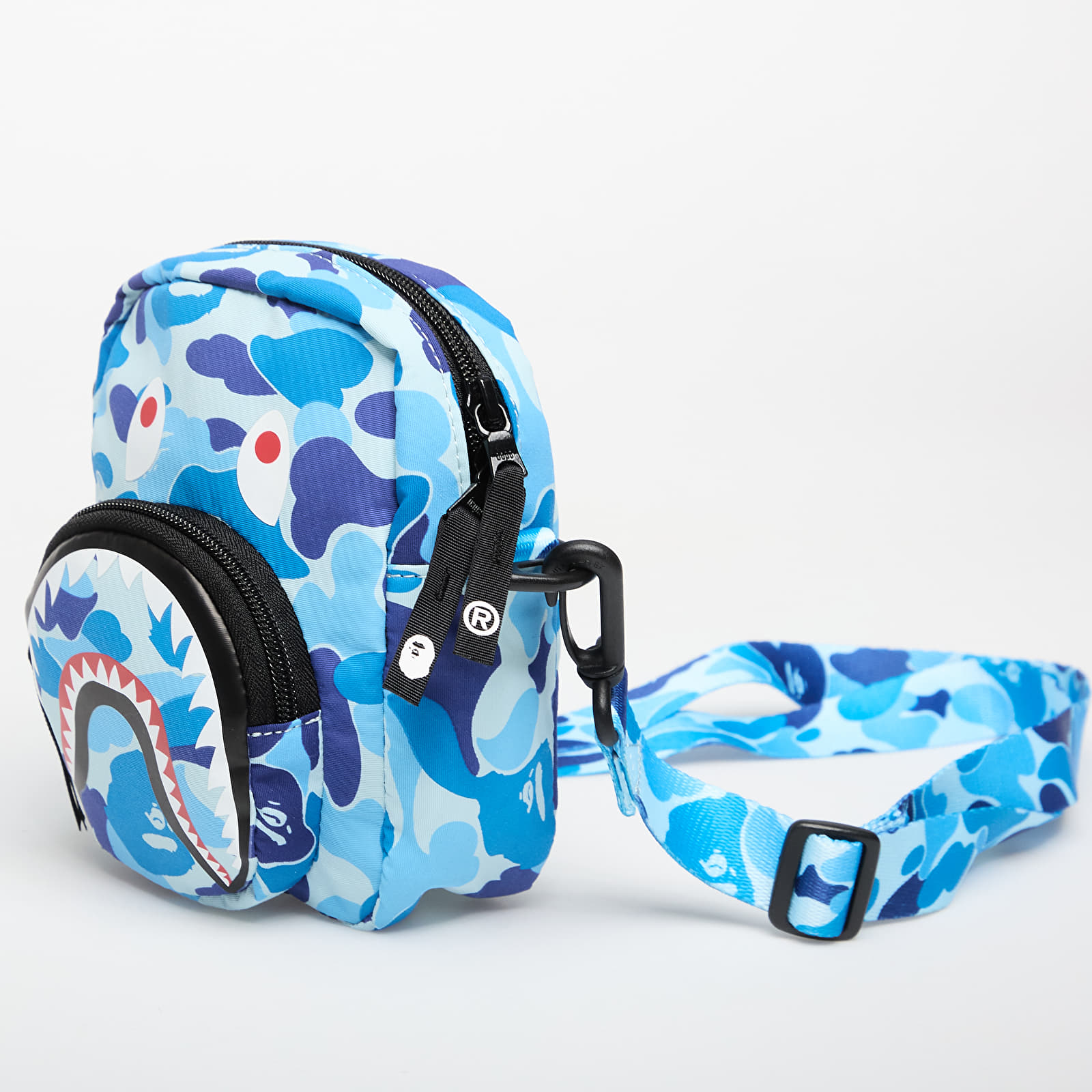 Crossbody somas A BATHING APE Abc Camo Shark Mini Bag Blue